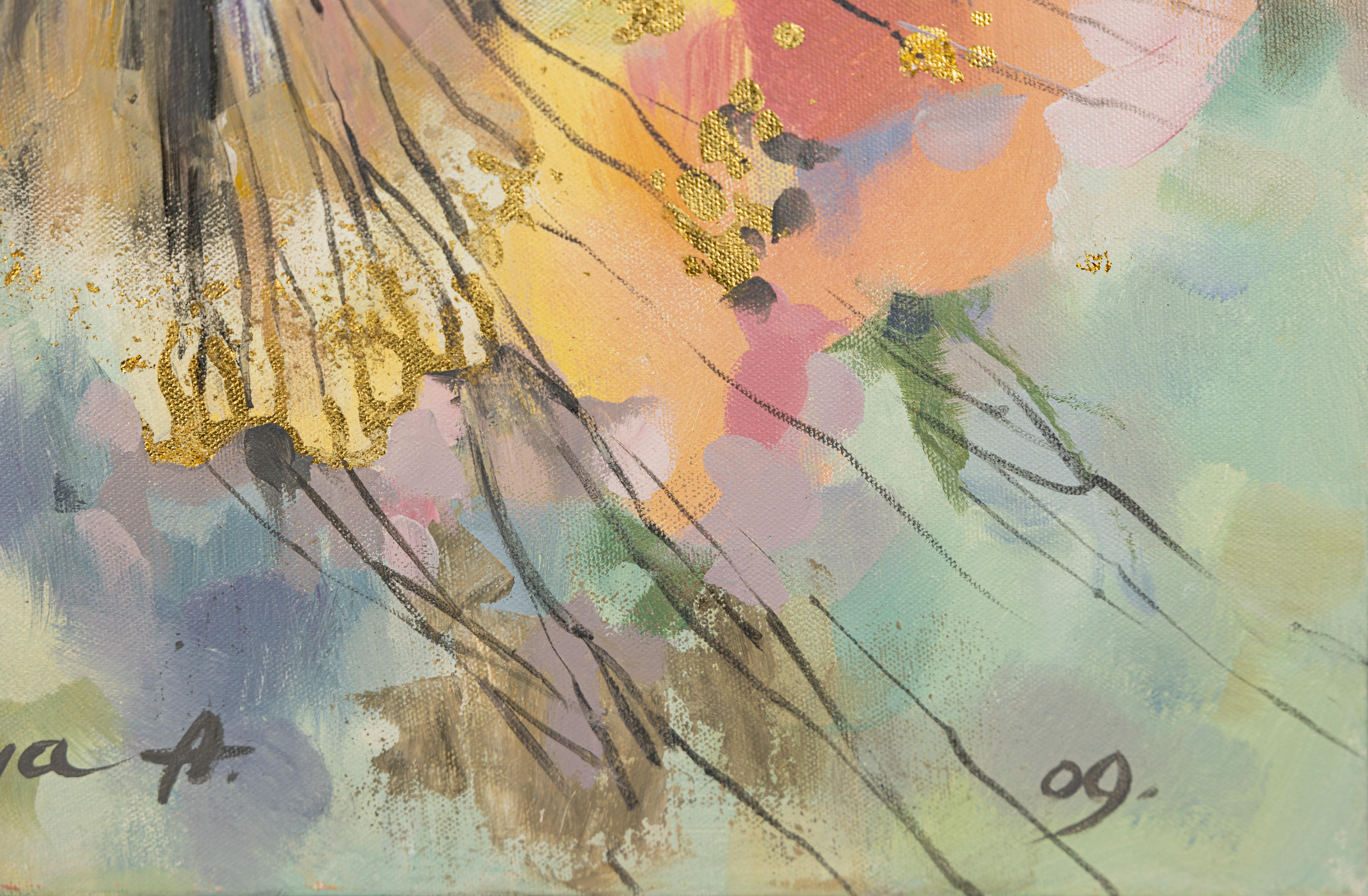Libellula. Acrilico, impressionismo, figurativo, ritratto, fiori in vendita 3