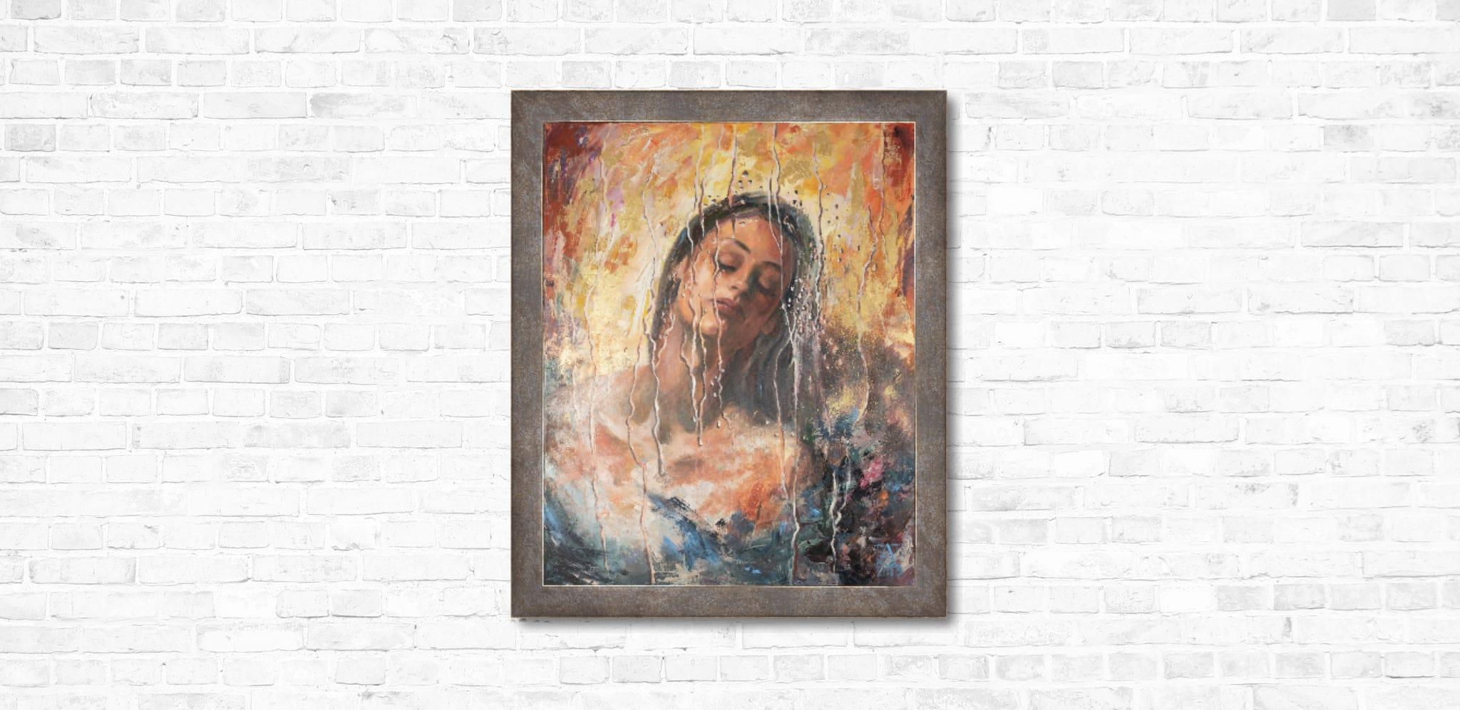 Dreams. Through. Her - Painting by Anna Shesterikova
