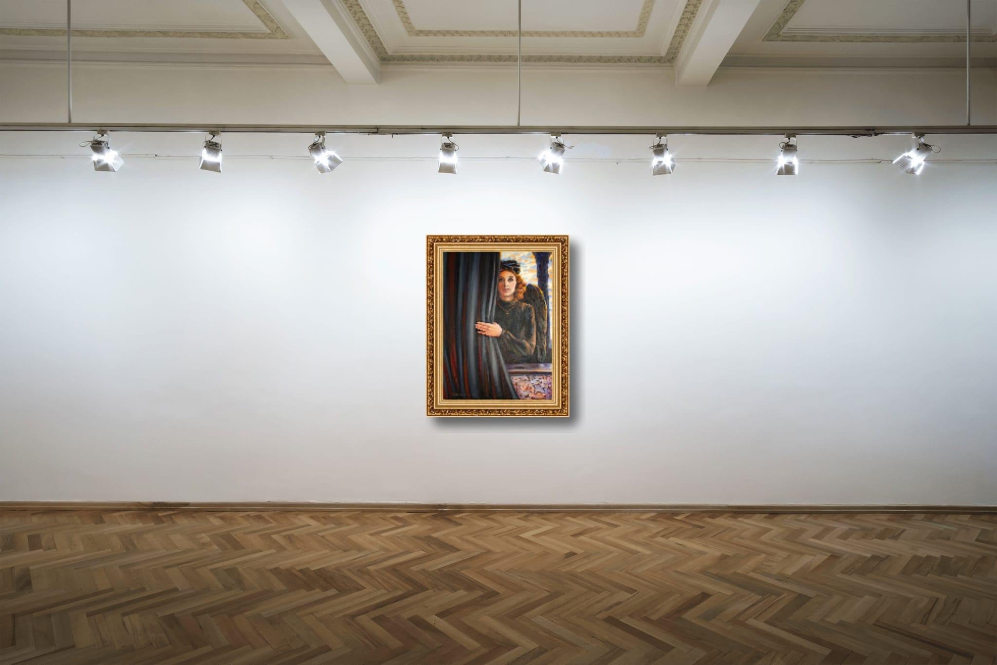 Träume. Junger Engel – Painting von Anna Shesterikova