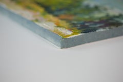 Early Autumn in the Alps. Impressionism, mountains, Landscape Paintings