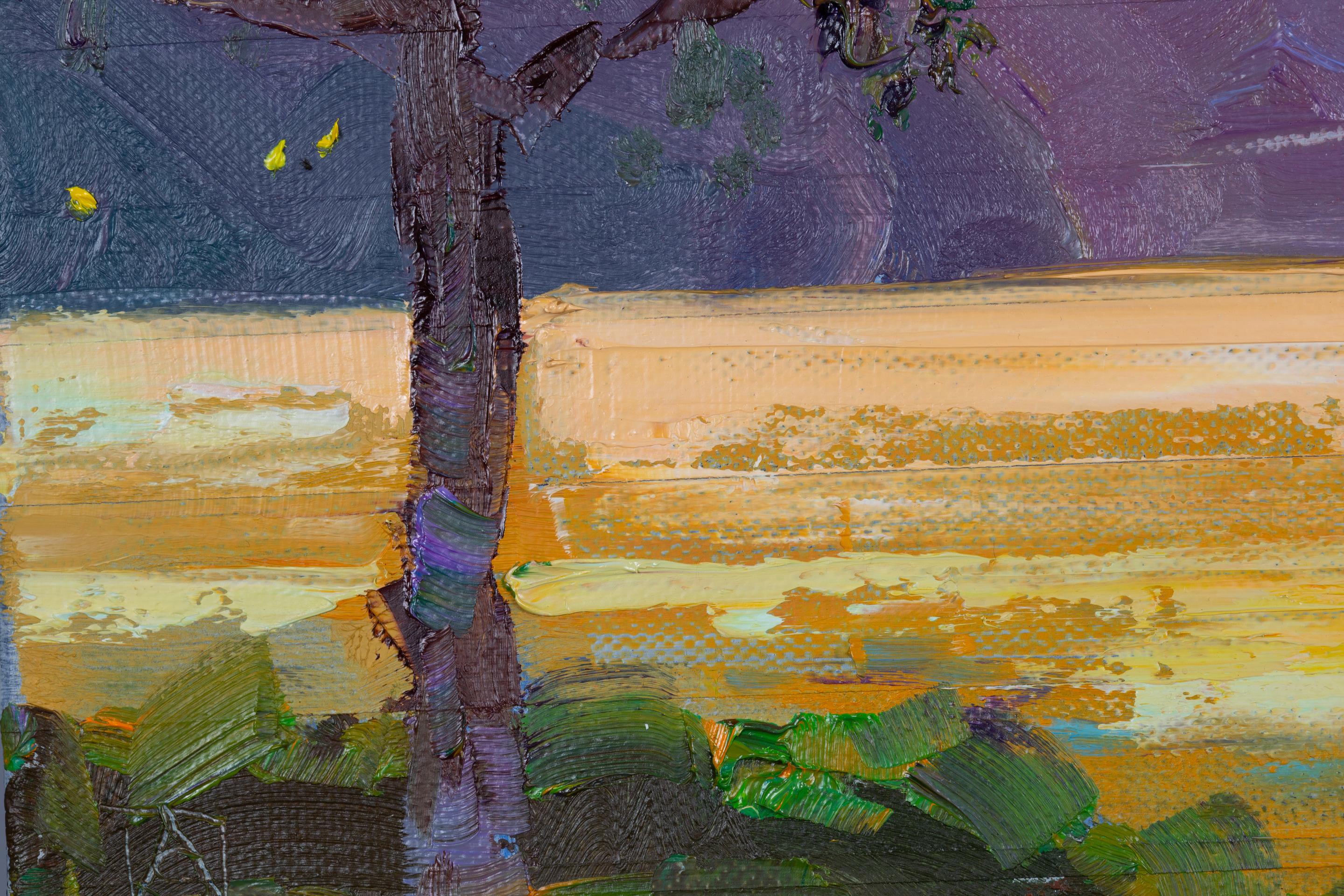Primeras Luces. Paisaje, lago, montañas, Suiza, plaza pequeña en venta 2