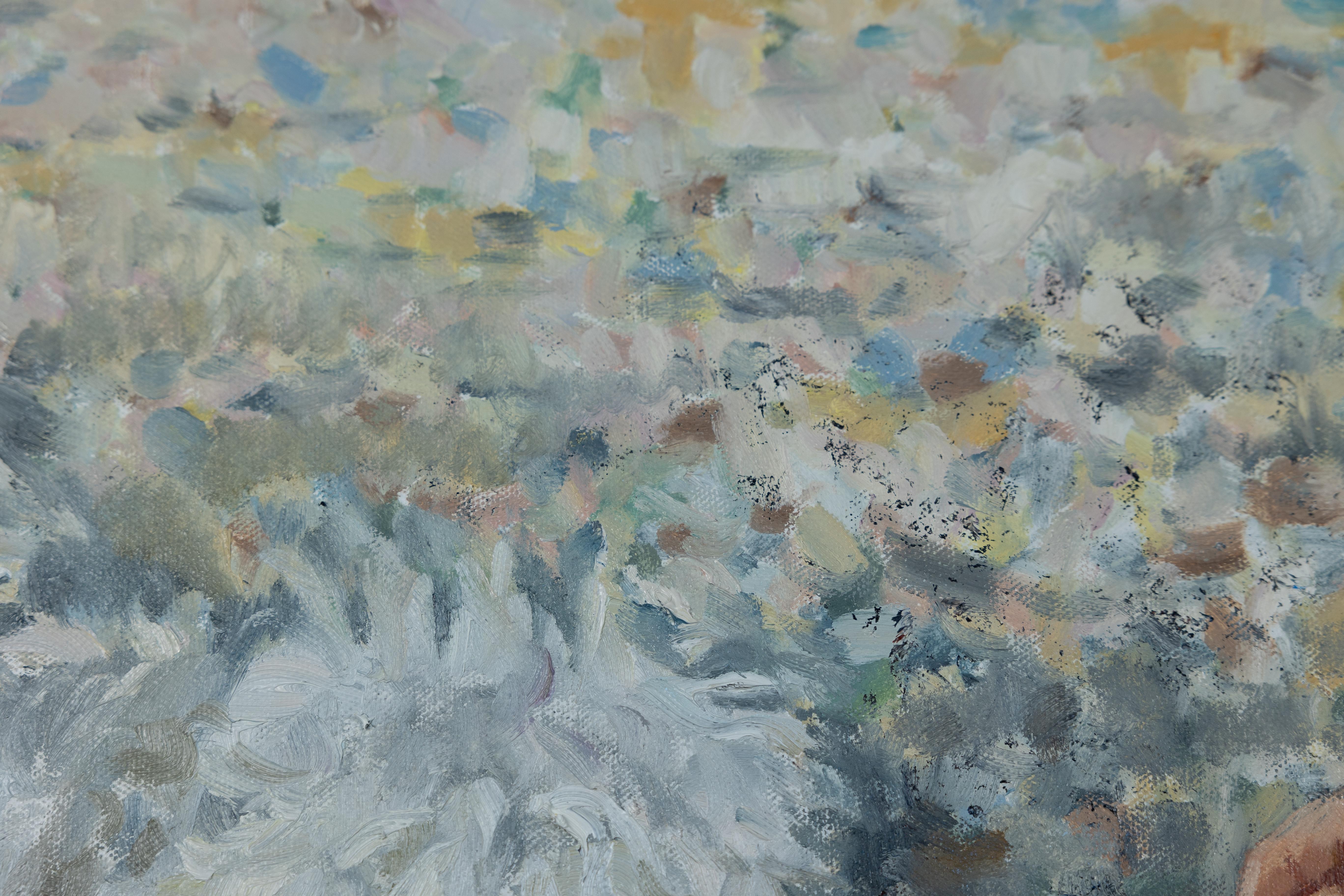 Friends. Children and animals, postimpressionism, figurative, oil painting. For Sale 6