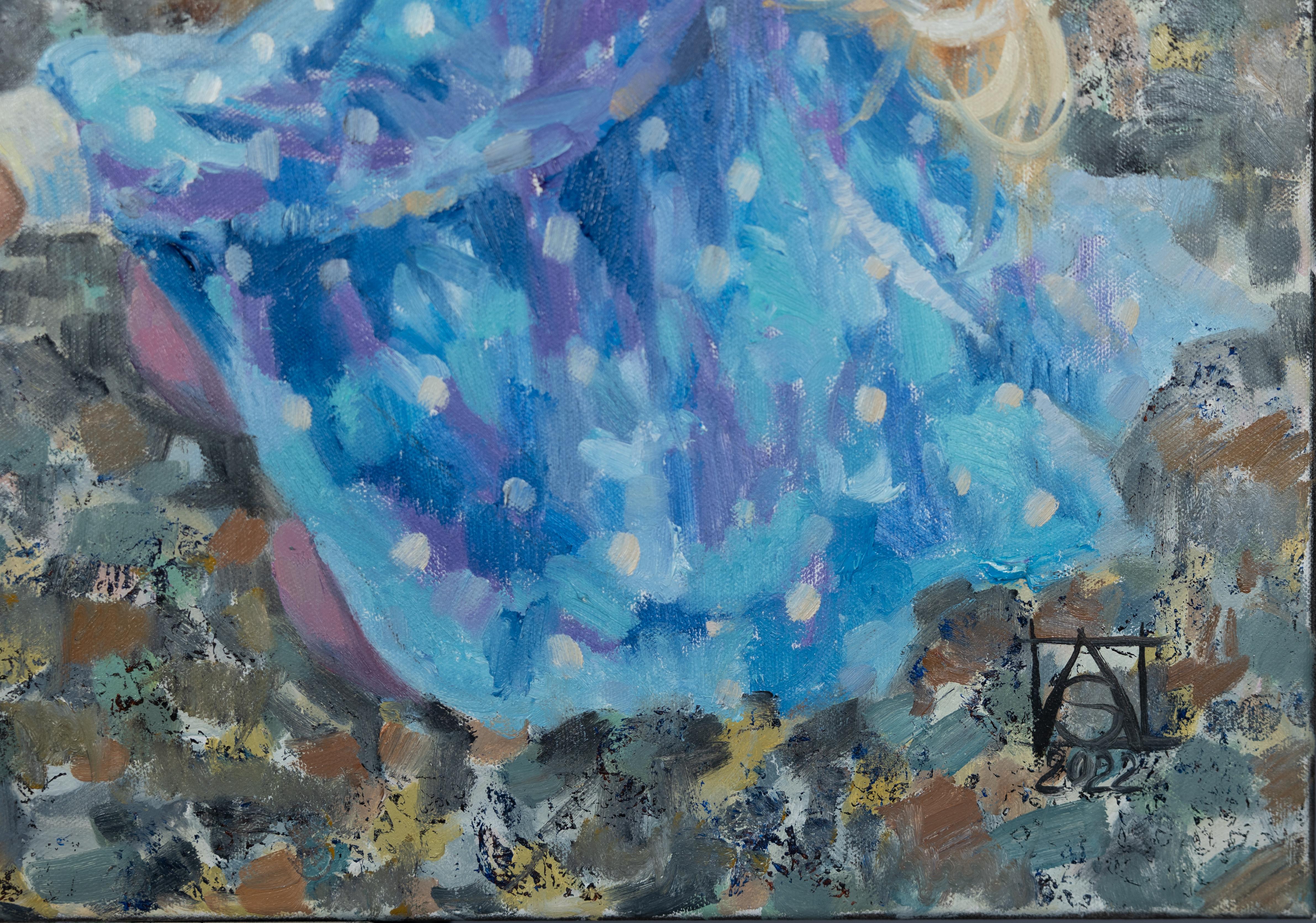 Friends. Children and animals, postimpressionism, figurative, oil painting. For Sale 1