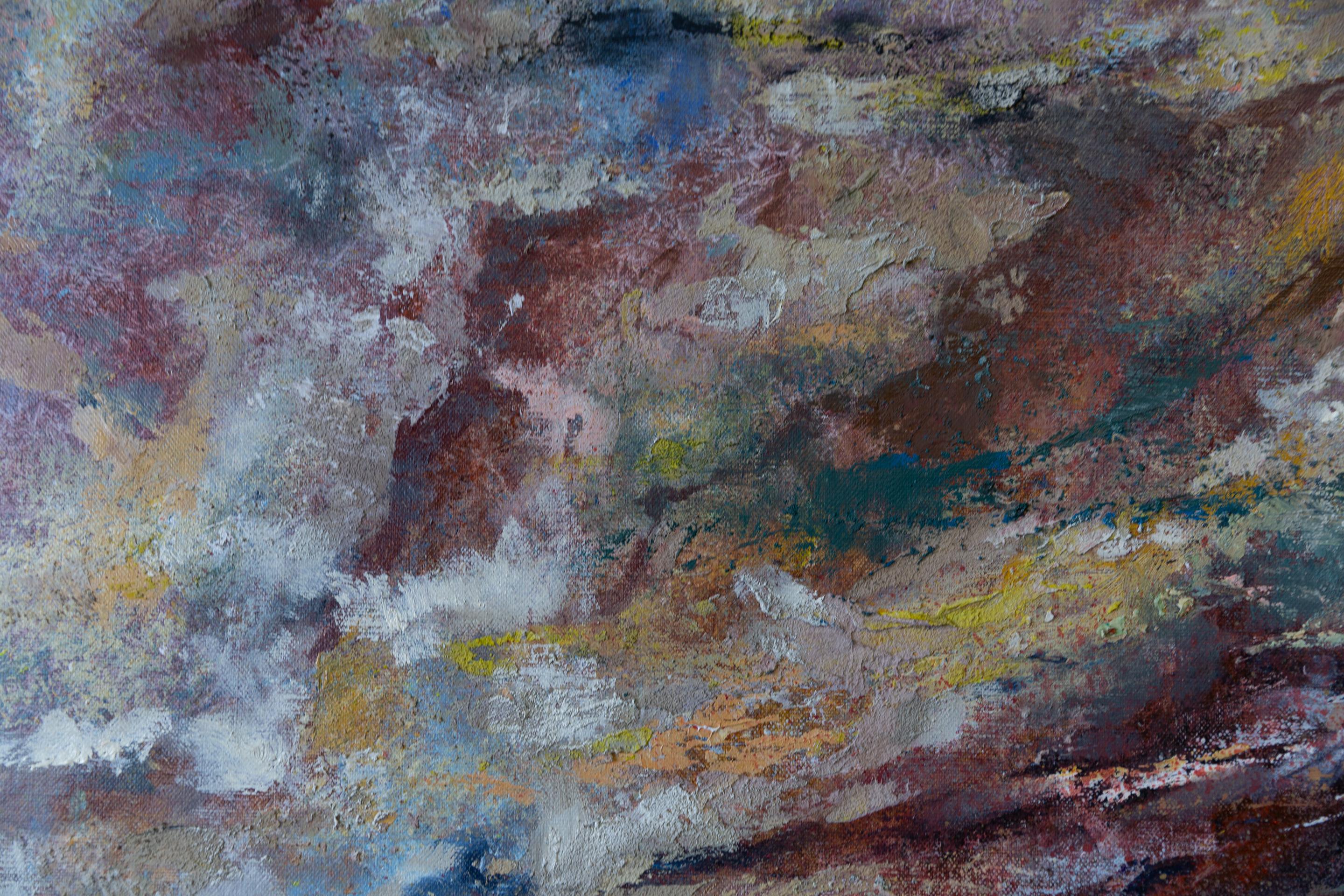 Fuerteventura. Acrylgemälde, groß, horizontal. . Aktmodell, figurativ im Angebot 5