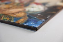 Girl with a Red Cat. Portrait of a girl. National costume. Beauty. Modern. Large