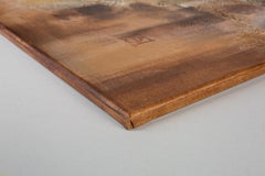 Golden Glow.  Abstract expressionist, interior painting, large, gold