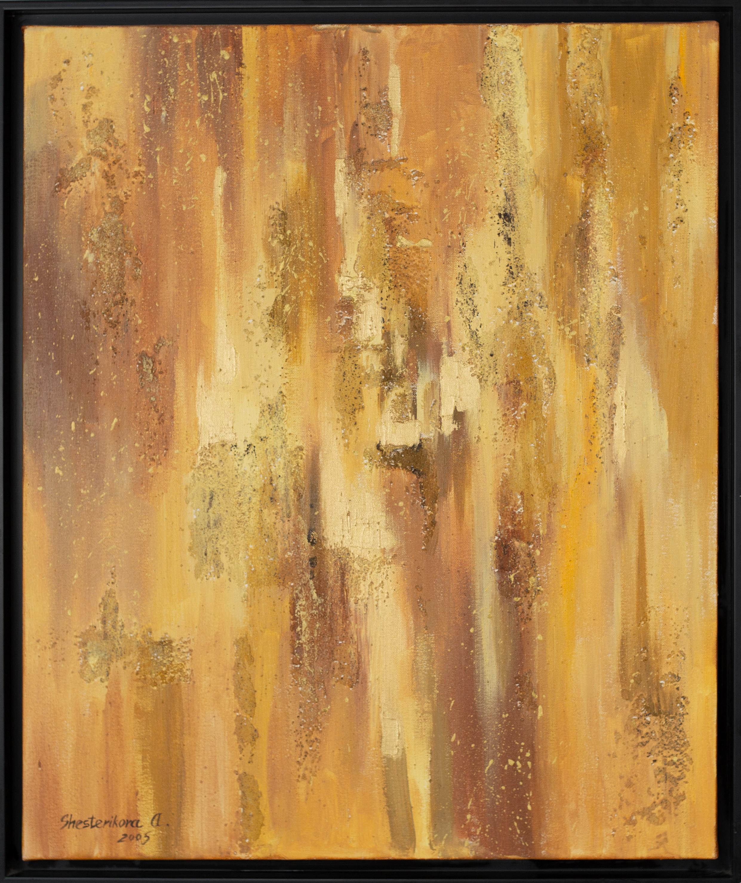 Golden Rain. Japandi, Shabby Chic, Wabi-Sabi, Minimalist, Contemporary