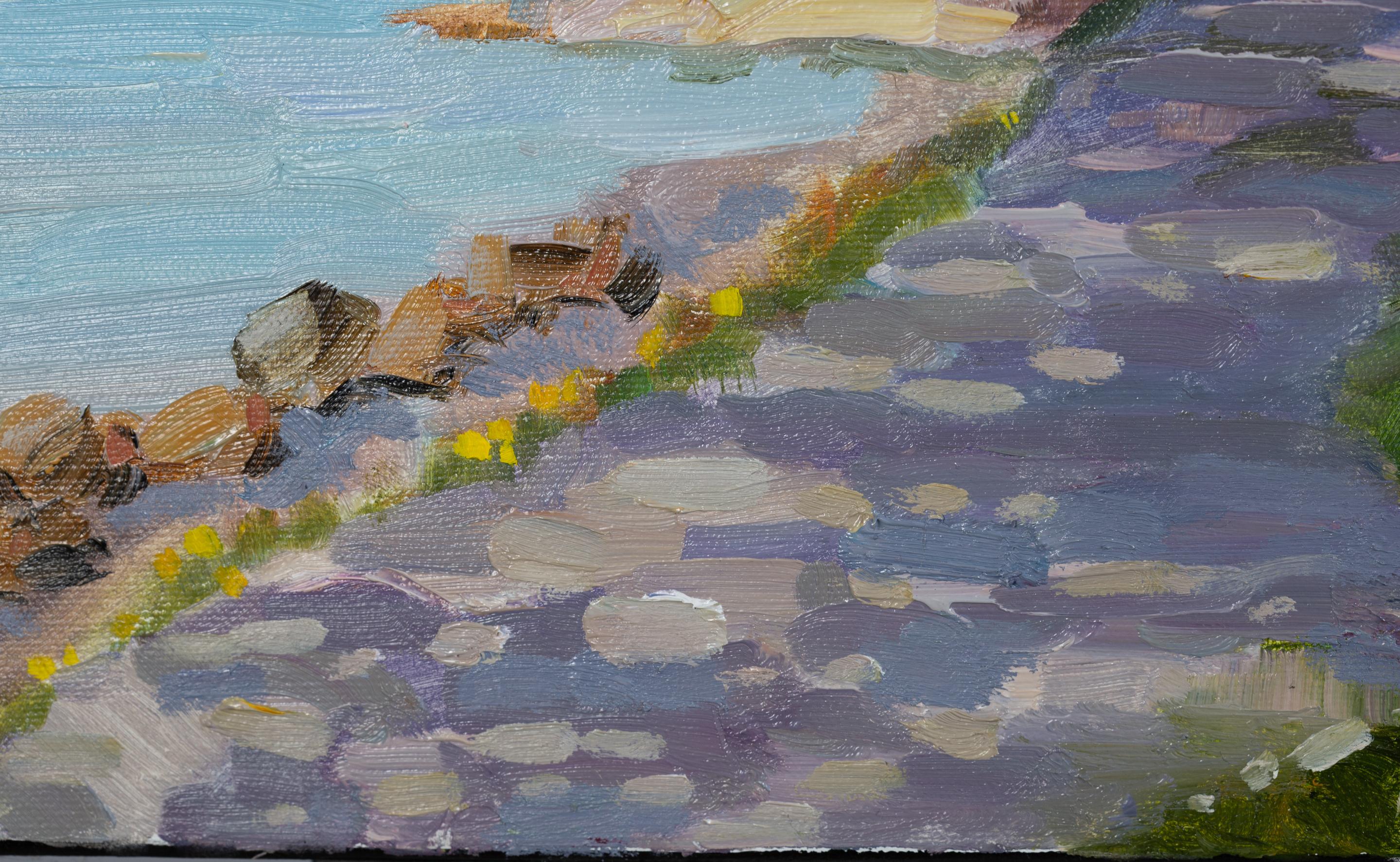 Ferien am Walensee. Landschaft, Natur, See, Frühling, Impressionismus, vertikal im Angebot 9