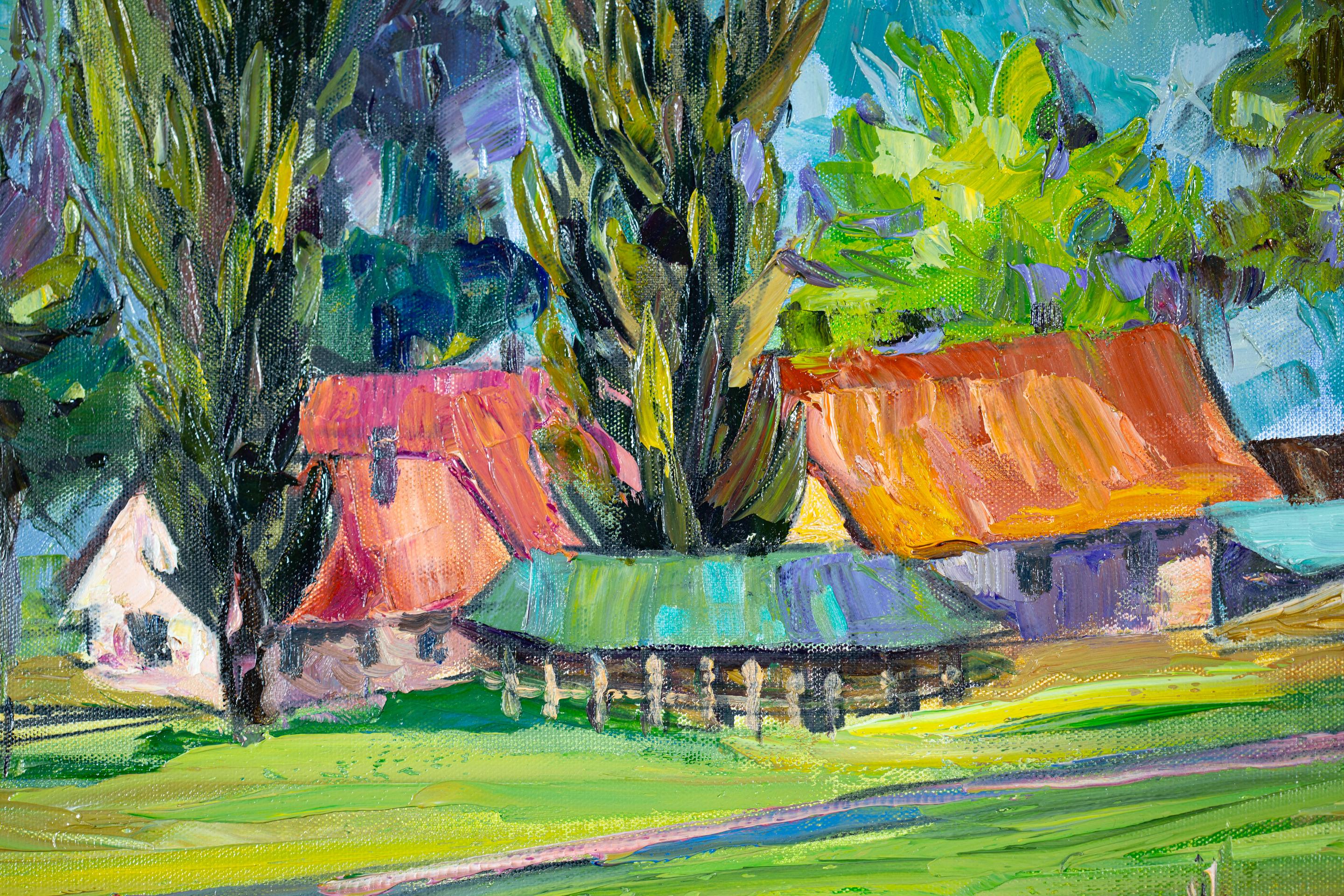 Ecurie pour chevaux. Horizontal, nature, montagnes, paysage, Suisse en vente 2