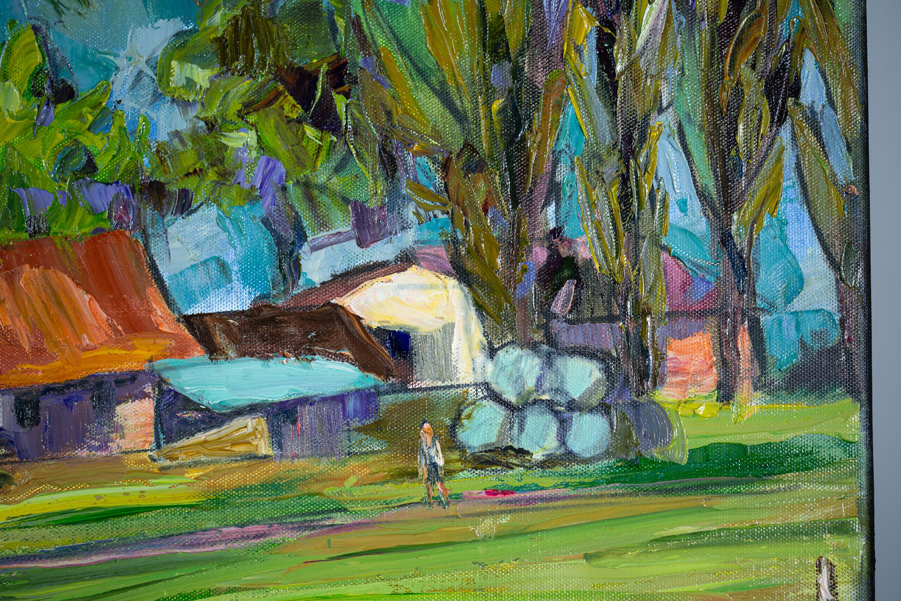 Ecurie pour chevaux. Horizontal, nature, montagnes, paysage, Suisse en vente 3