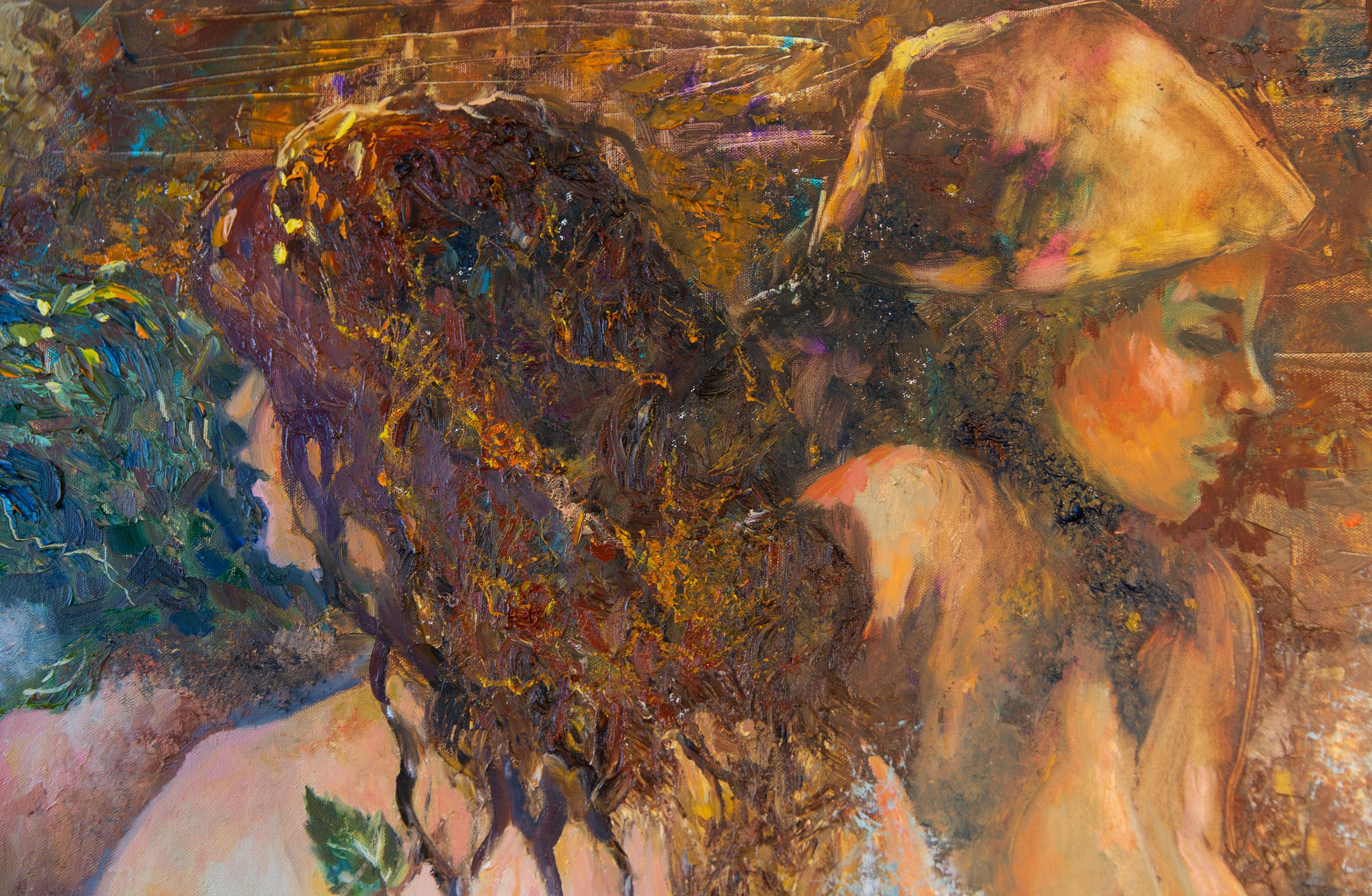 En una casa de baños. Desnudo, mujer, figurativo, óleo, impresionismo en venta 5