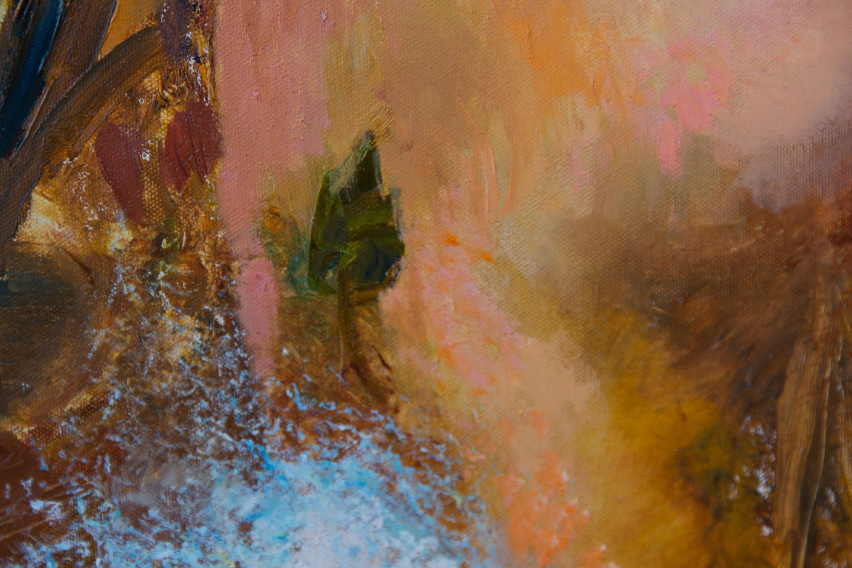 En una casa de baños. Desnudo, mujer, figurativo, óleo, impresionismo en venta 9