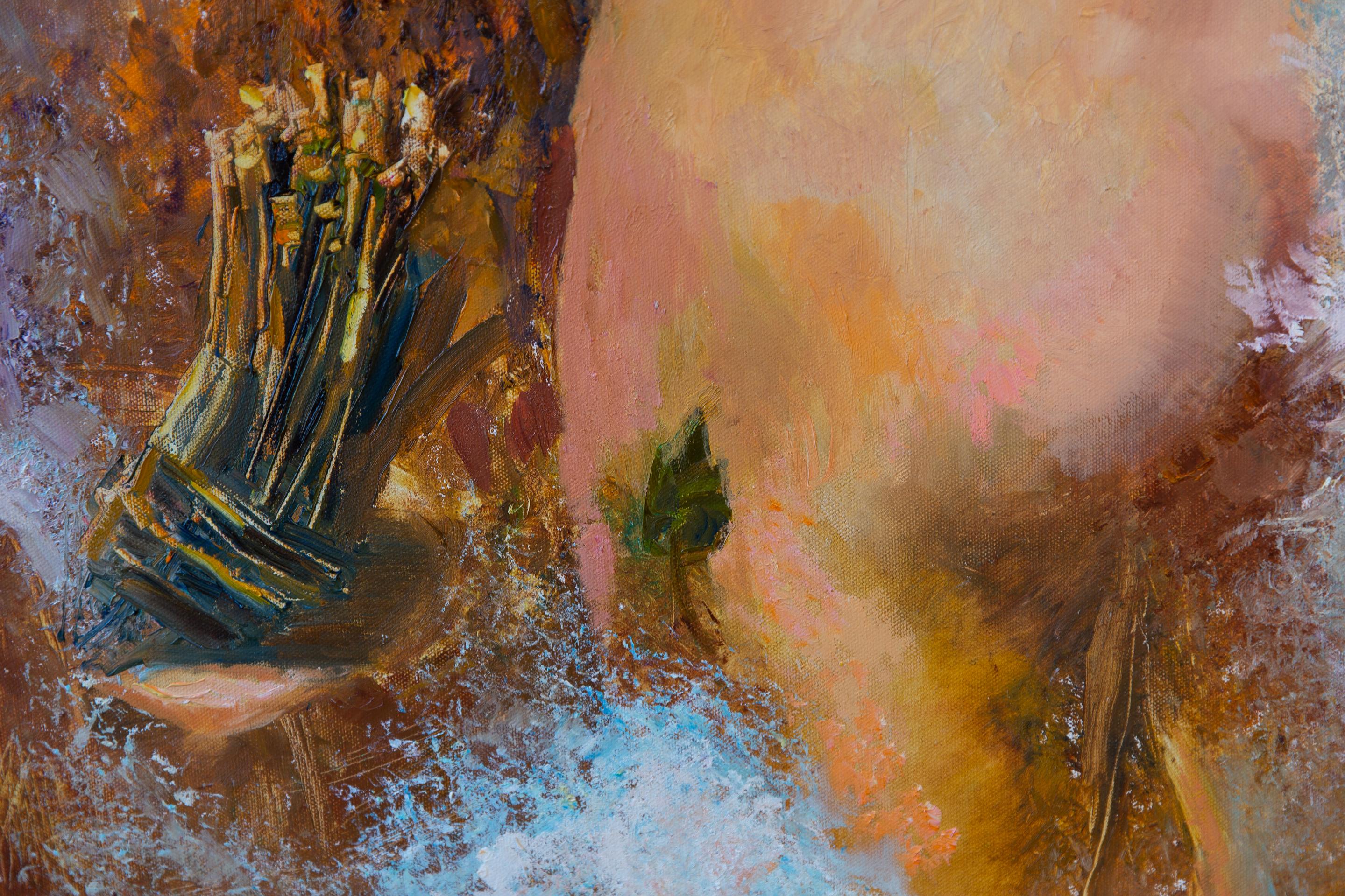 En una casa de baños. Desnudo, mujer, figurativo, óleo, impresionismo en venta 10