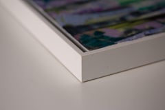 In the Kingdom Of Neptune.  Acrylic painting, horizontal, sea, fish, turquoise