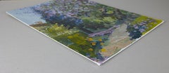 Jacaranda. California. Impressionism Landscape Paintings, floral, vertical