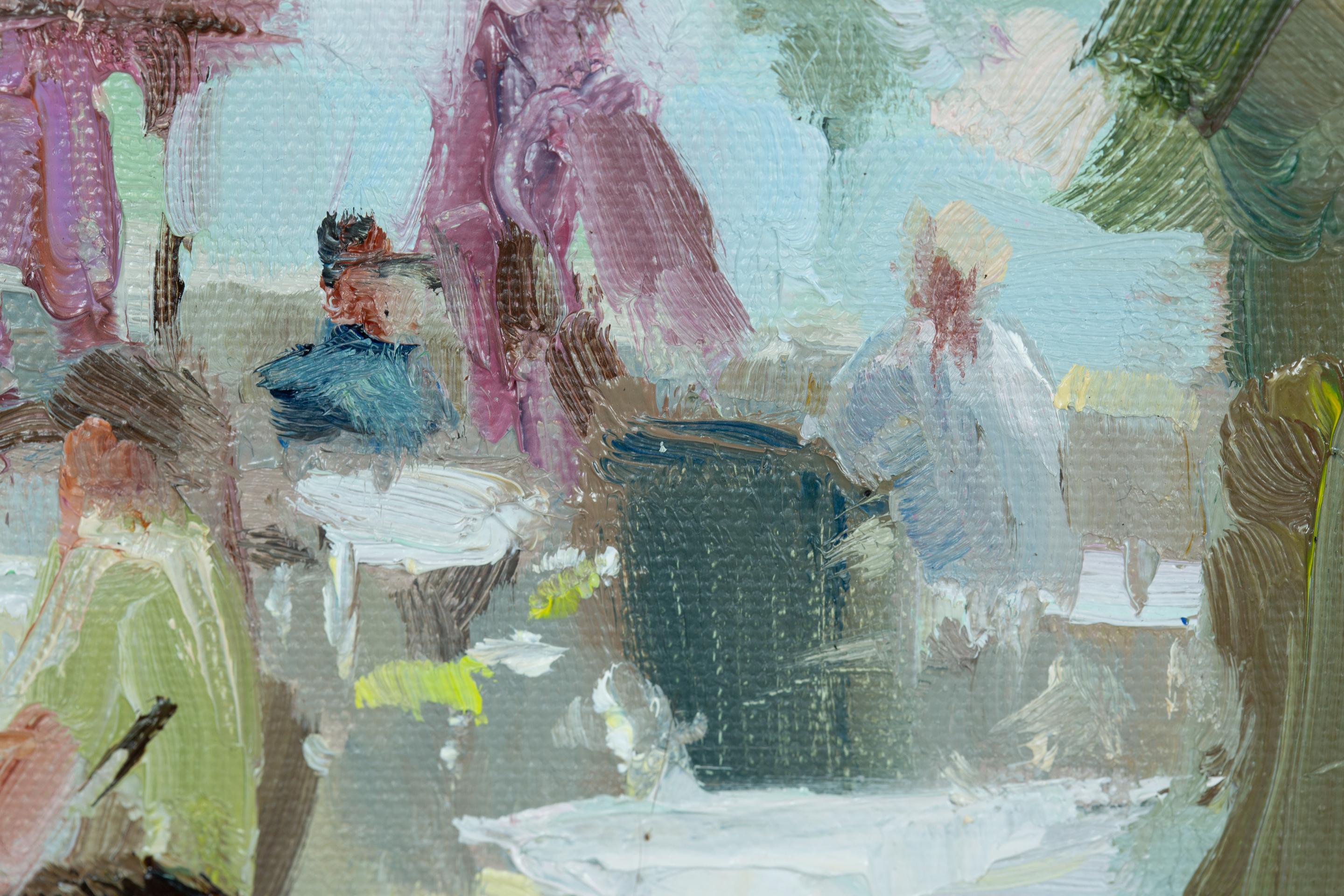 La Blage. Small, horizontal landscape, impressionism, France For Sale 2