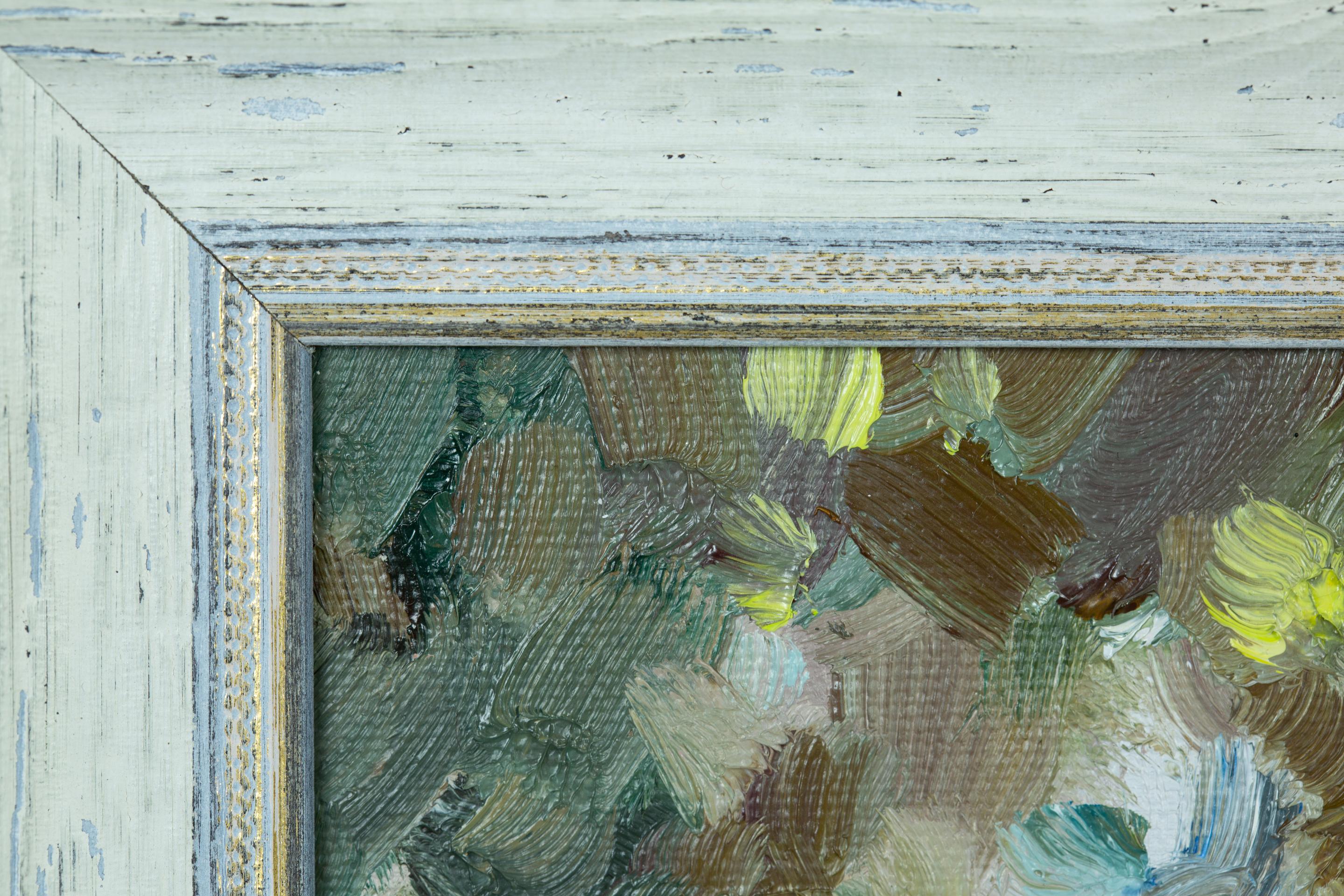 La Blage. Small, horizontal landscape, impressionism, France For Sale 4