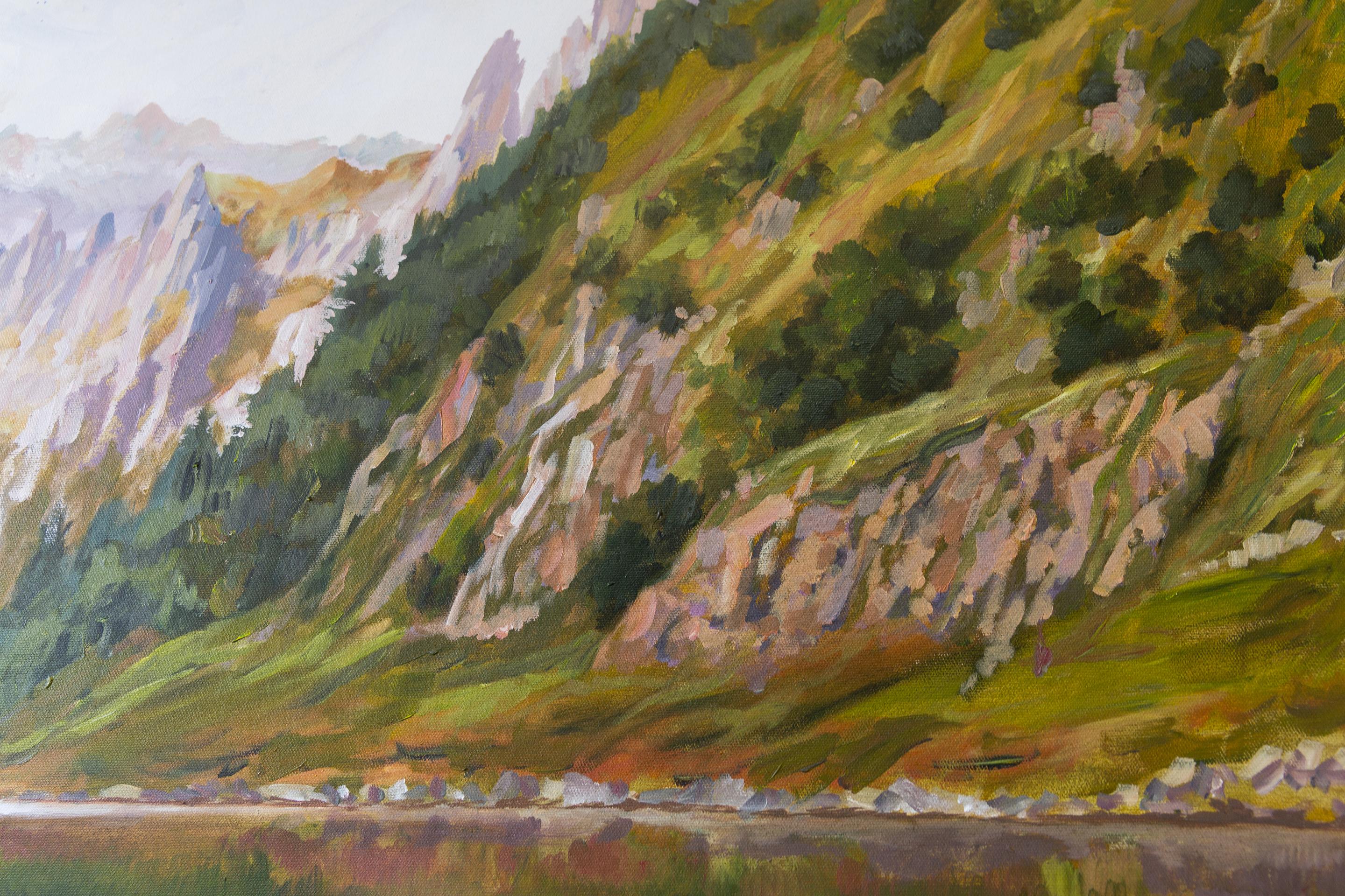 Lago Fälensee. Paesaggio, lago, montagne, Svizzera, Klassik, orizzontale in vendita 5