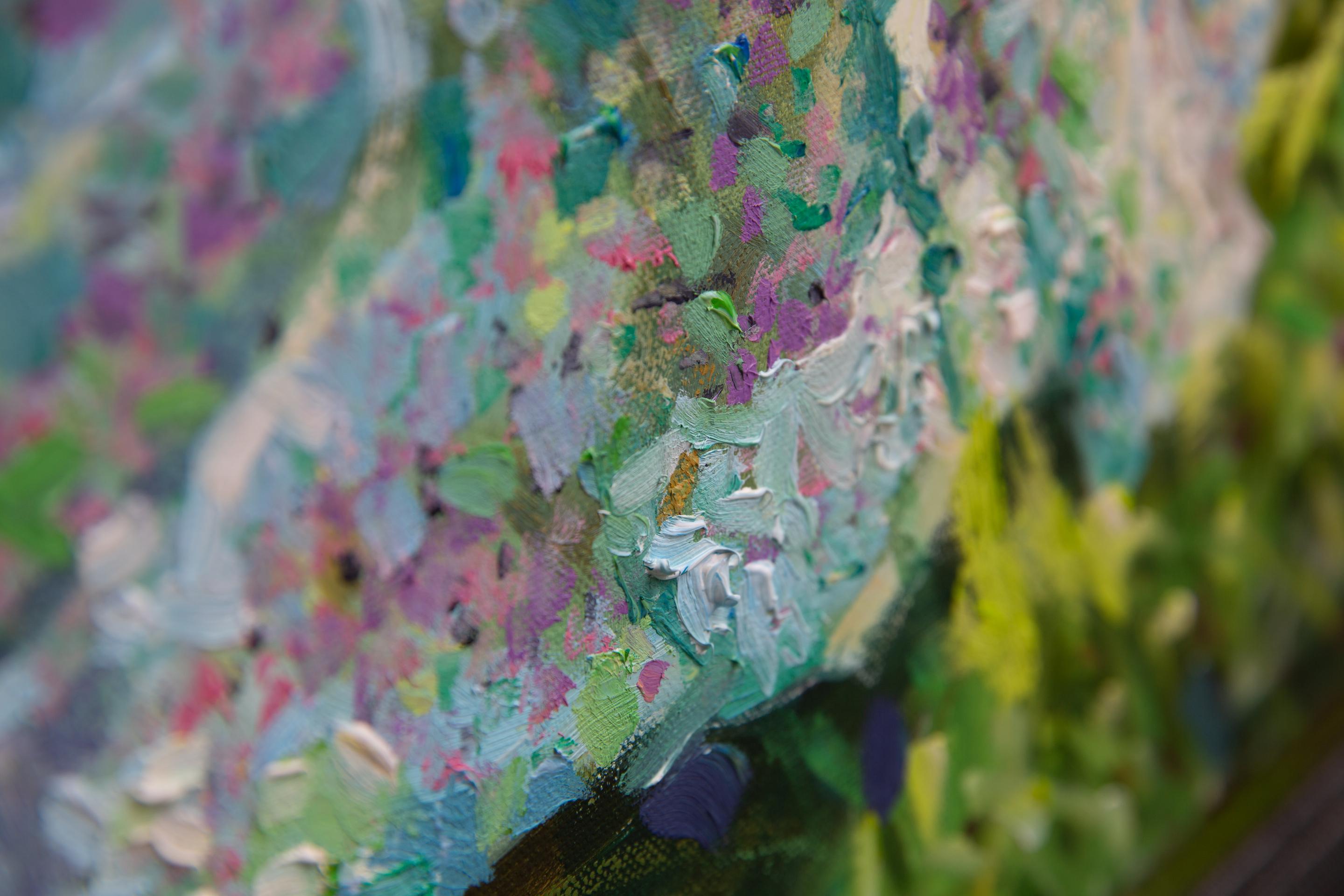 Little Flower. Horizontal, figurative, girl, flowers, beauty For Sale 7