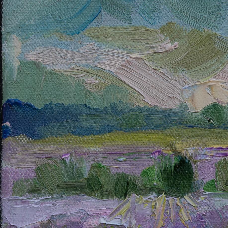 “The Luxury of Provence” is a small-format sketch painting that I painted with oil on canvas outdoors in July 2023 during a creative trip to France.

The lavender fields reaching to the horizon inspired me to create this work. This oil painting