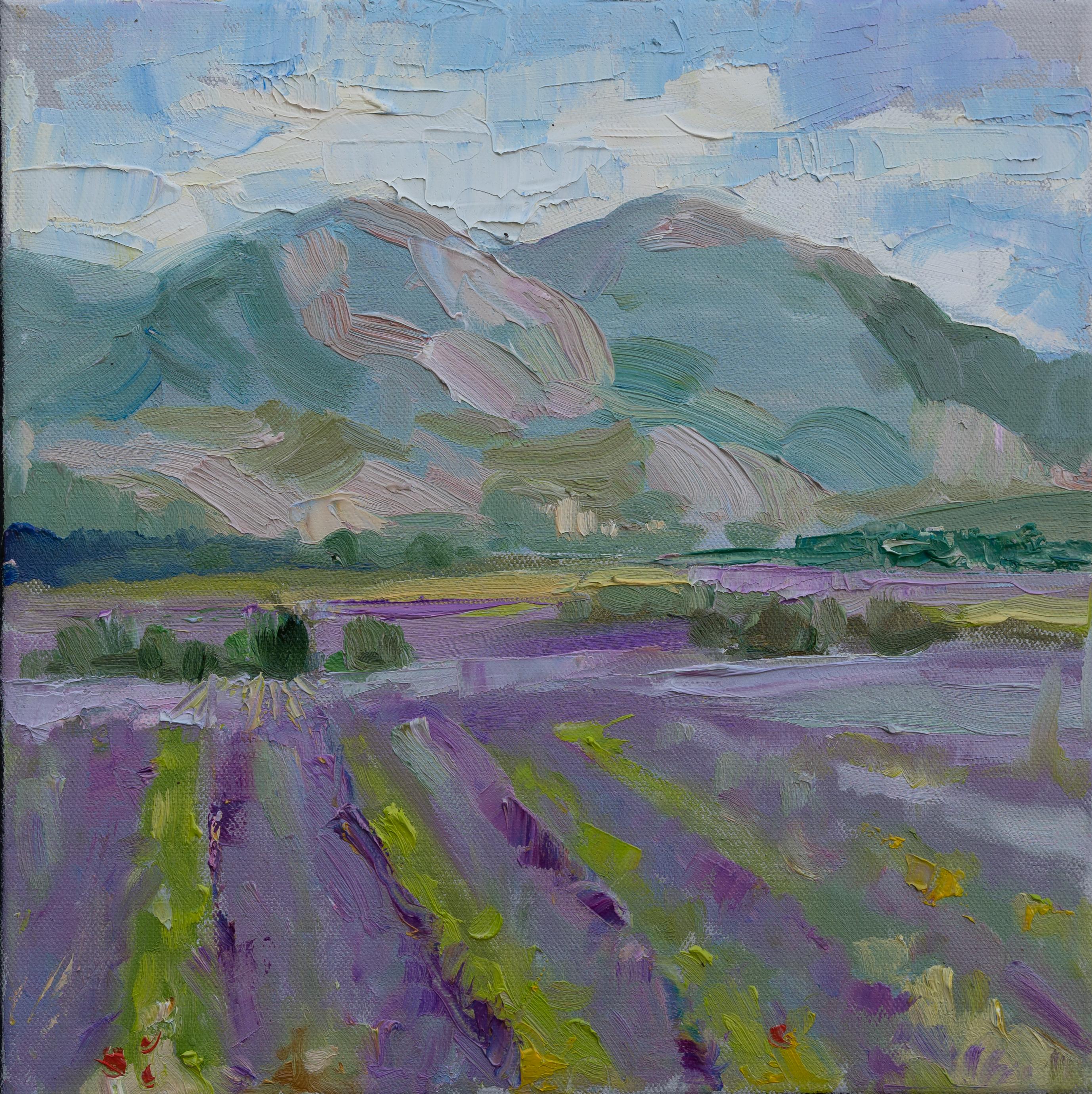 Anna Shesterikova Landscape Painting - Luxury of Provence