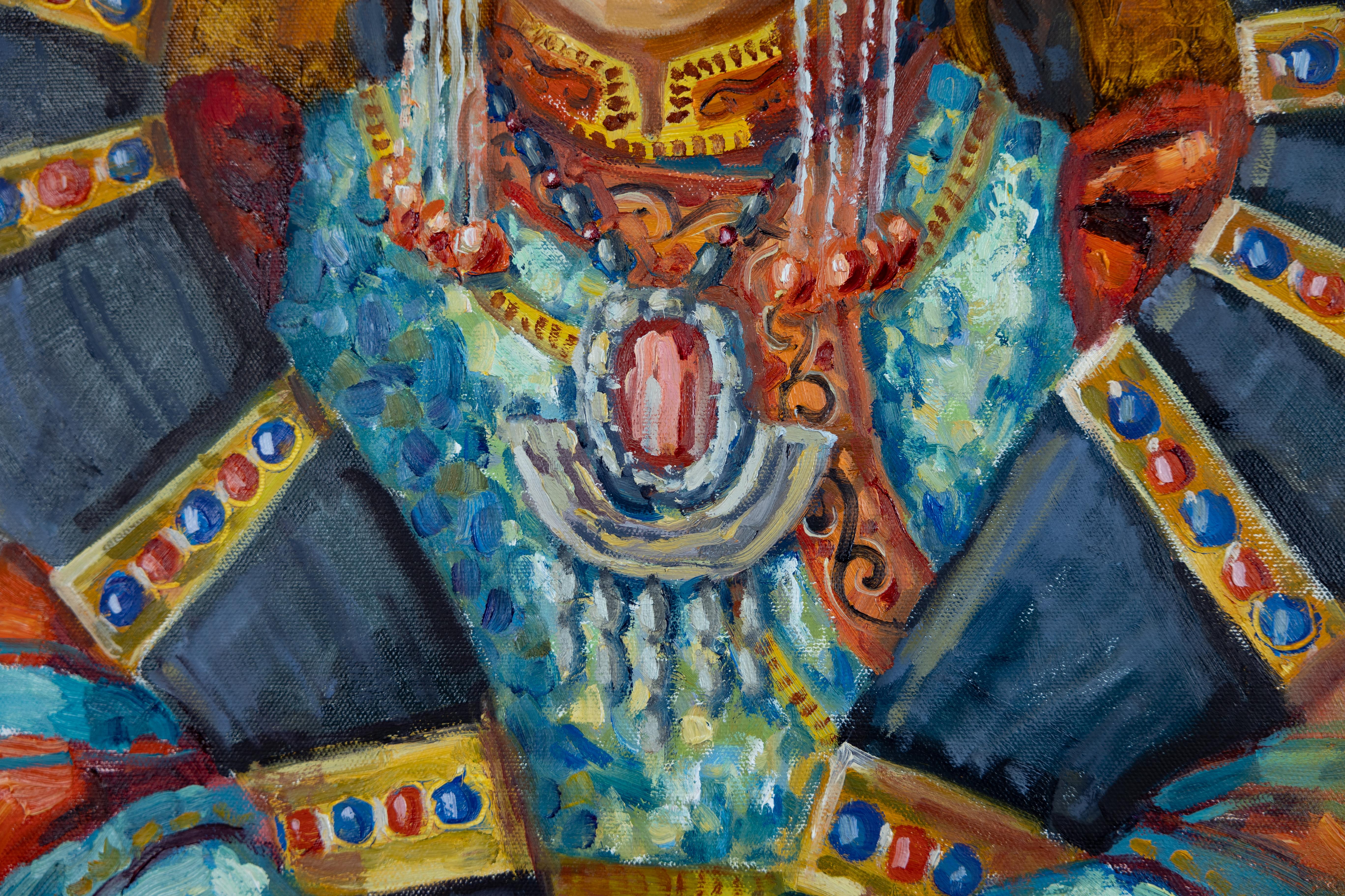 Belleza mongola. Vacaciones. Retrato de una niña. Traje Nacional. Belleza. Moderno en venta 3