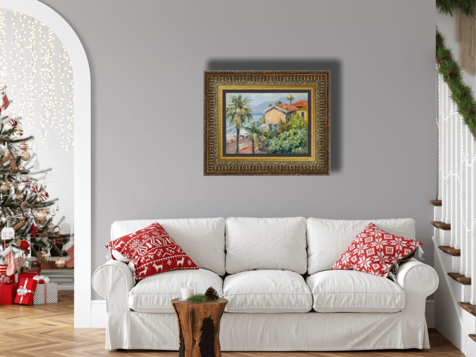 Morgen in Ventimiglia (Post-Impressionismus), Painting, von Anna Shesterikova