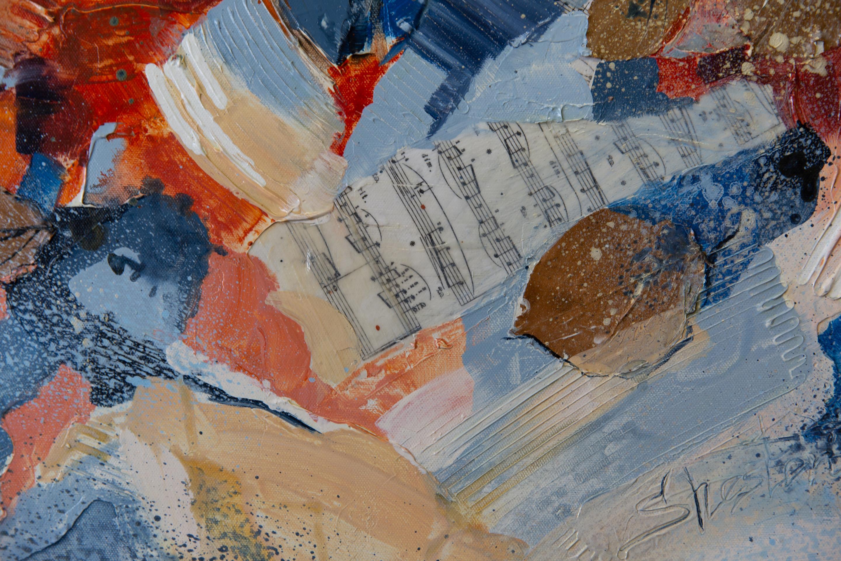 Fantasía Musical. Cuadrado, semiabstracto, música, notas, interior en venta 6