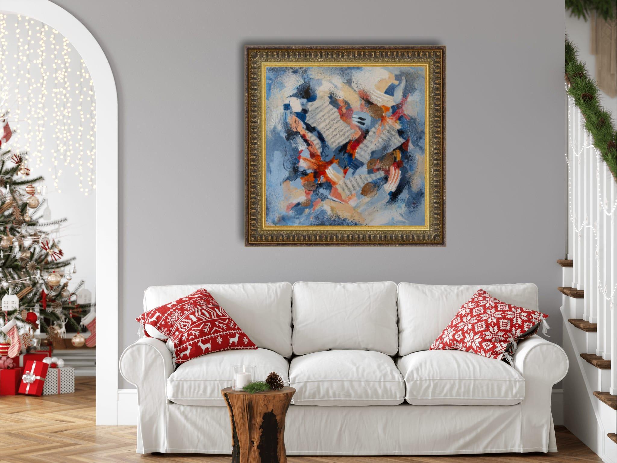 Musical Fantasy. Square, semi-abstract, music, notes, interior en venta 8