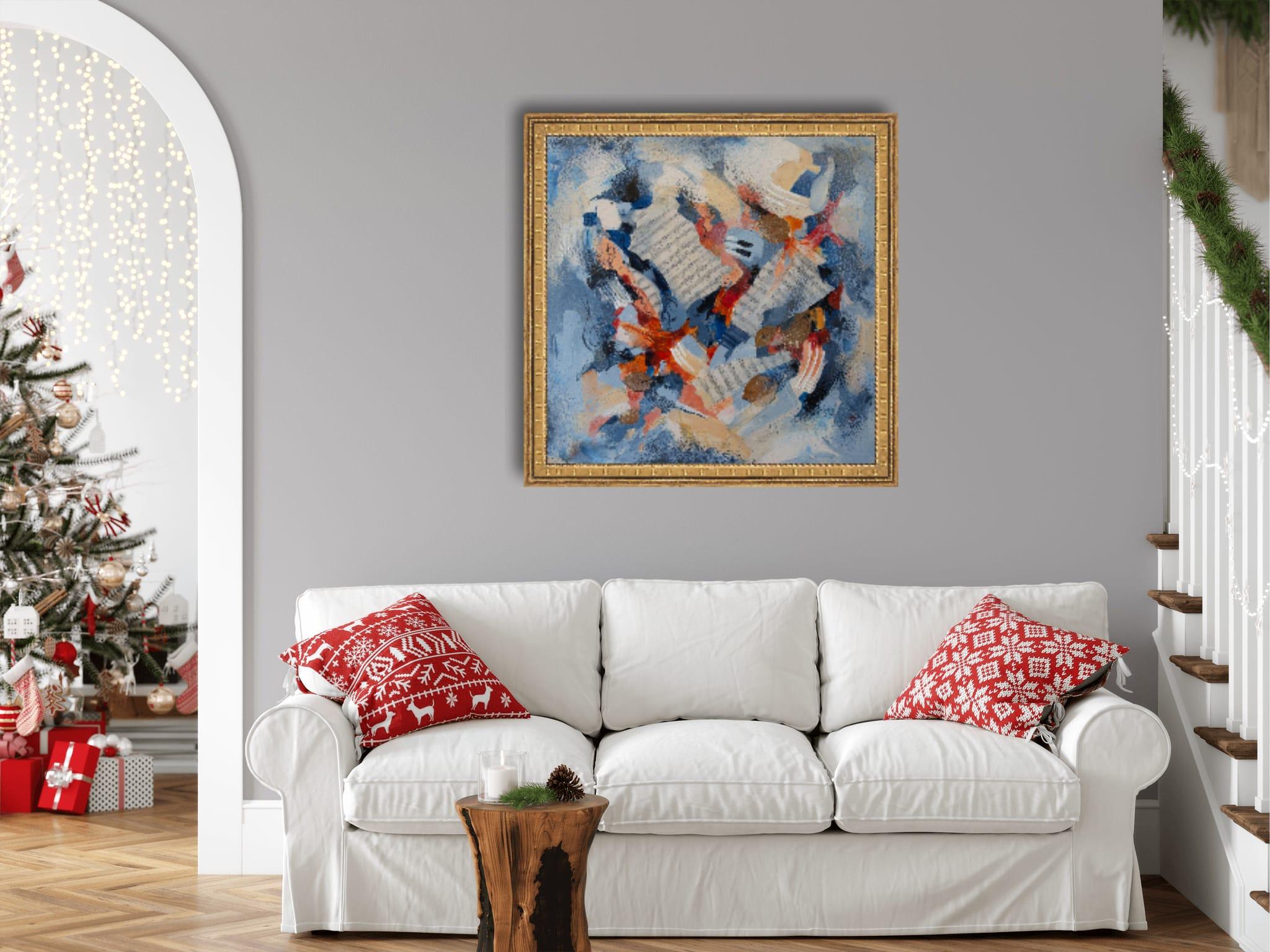 Musical Fantasy. Square, semi-abstract, music, notes, interior en venta 9