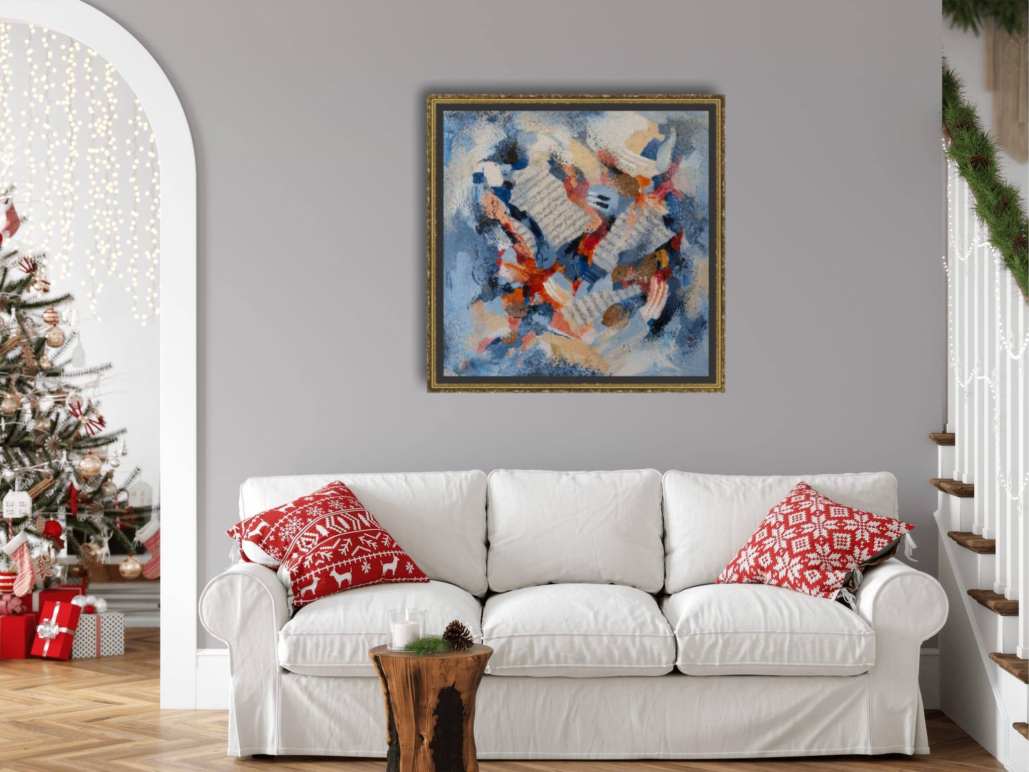 Musical Fantasy. Square, semi-abstract, music, notes, interior en venta 10