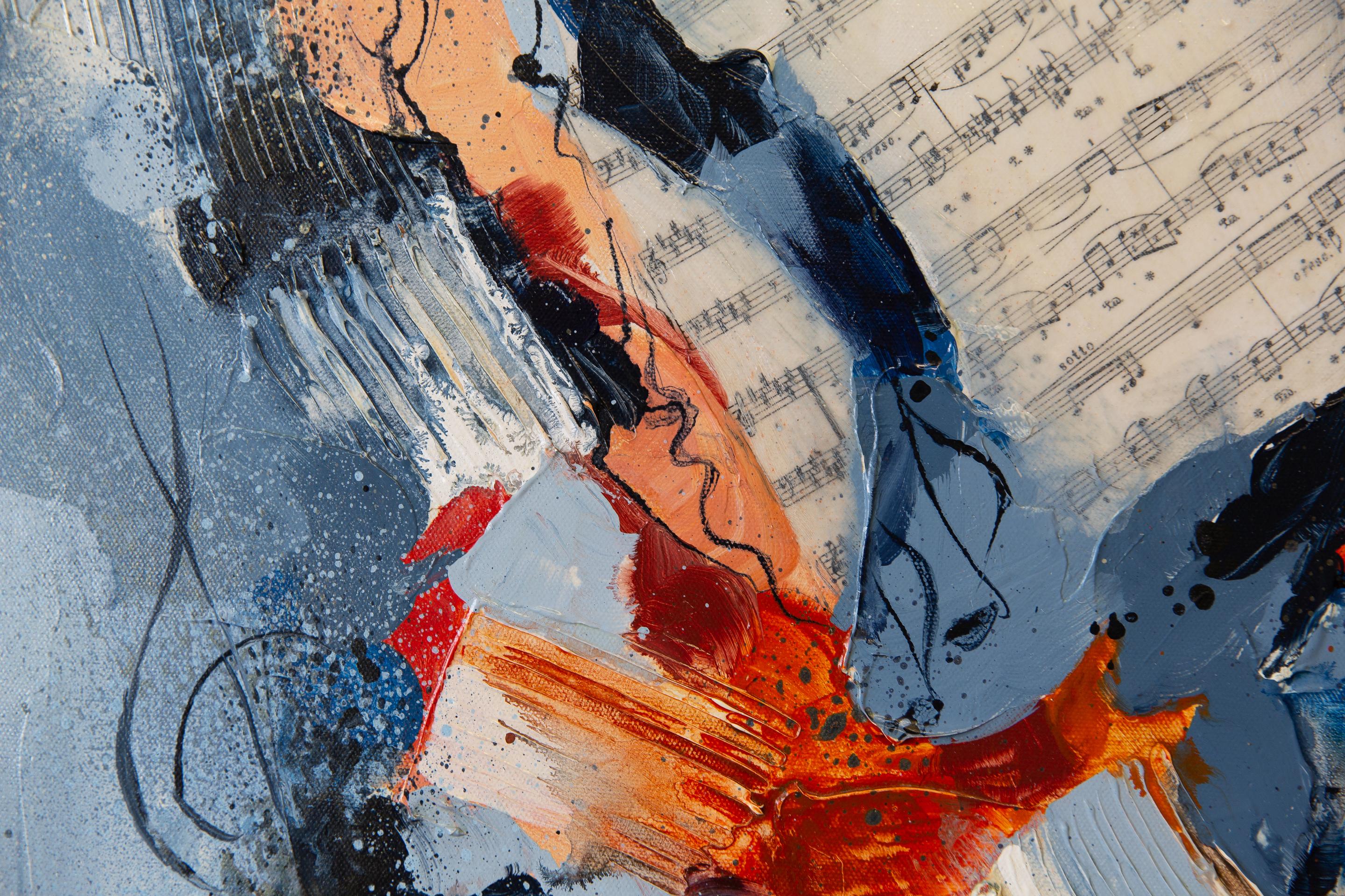 Musical Fantasy. Square, semi-abstract, music, notes, interior en venta 1