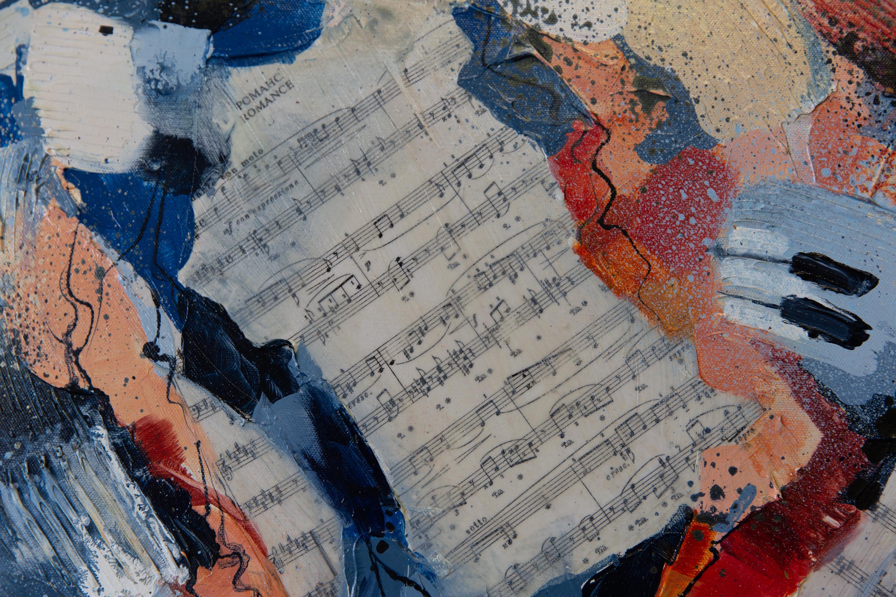 Fantasía Musical. Cuadrado, semiabstracto, música, notas, interior en venta 3