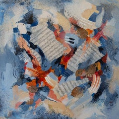 Musical Fantasy. Square, semi-abstract, music, notes, interior