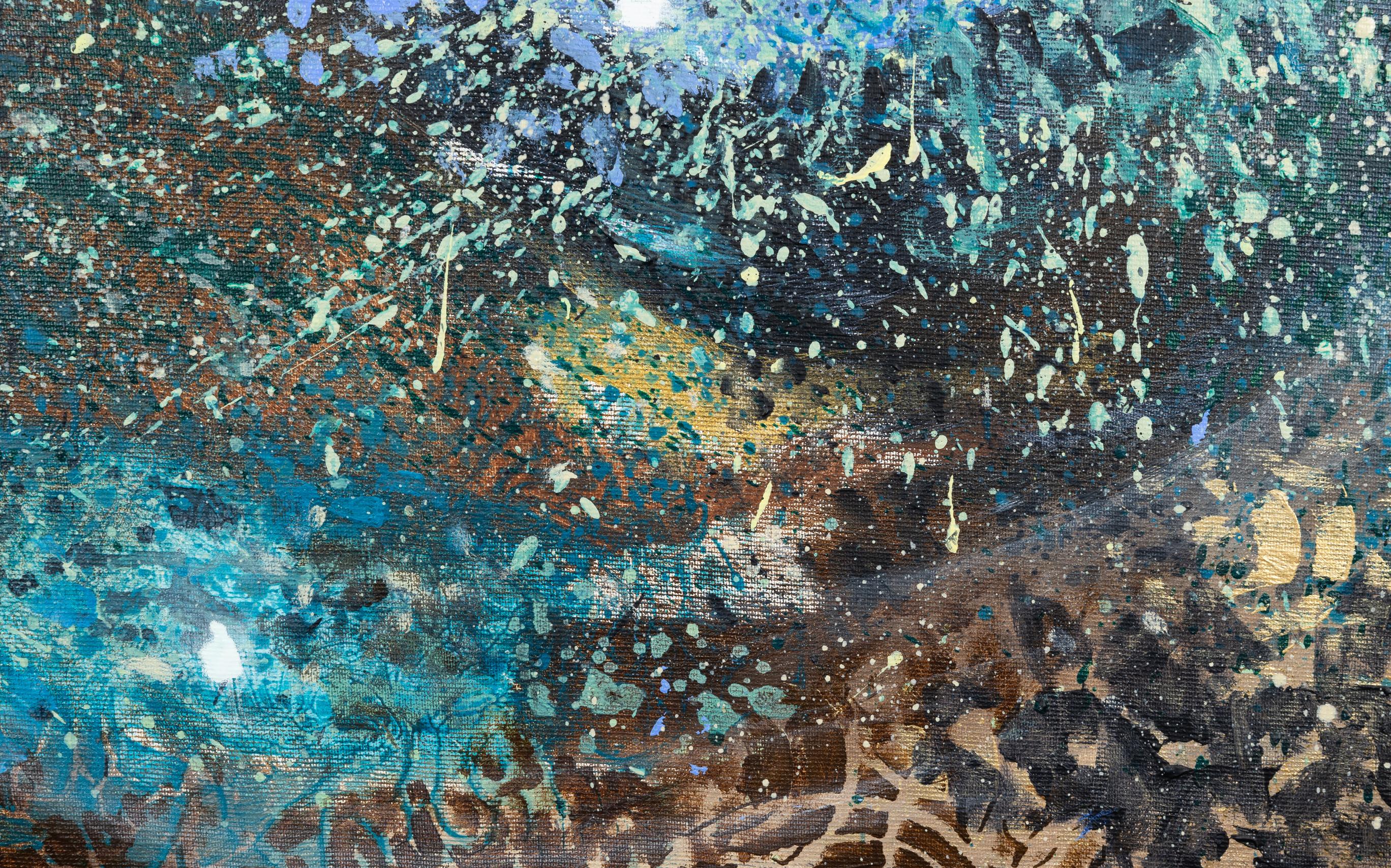 “Observing the Observers” – this abstract painting is full of hidden philosophical meaning.