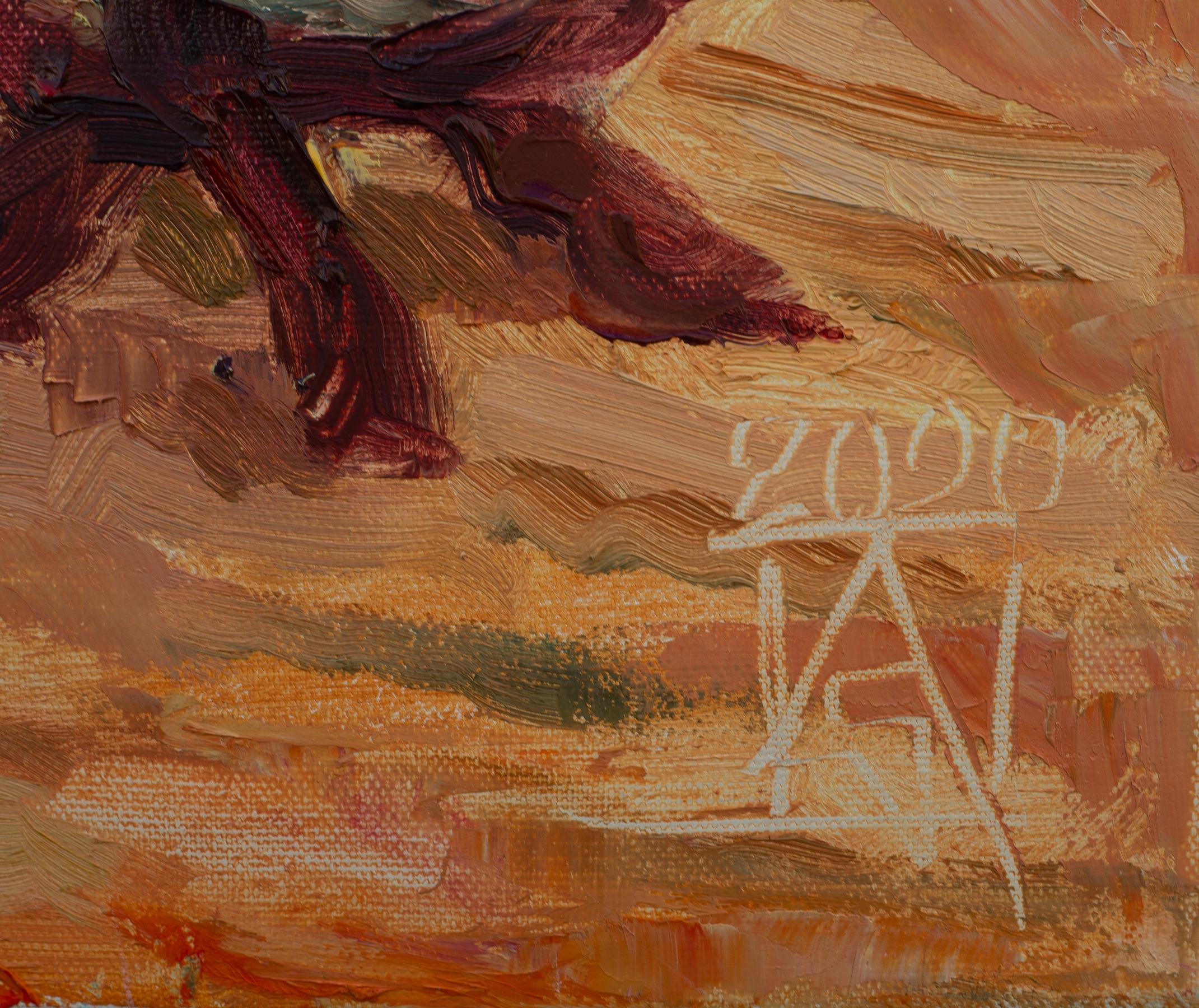 Stato d'animo arancione. Natura morta con fiori, verticale, pronta da appendere, artSgallery in vendita 10