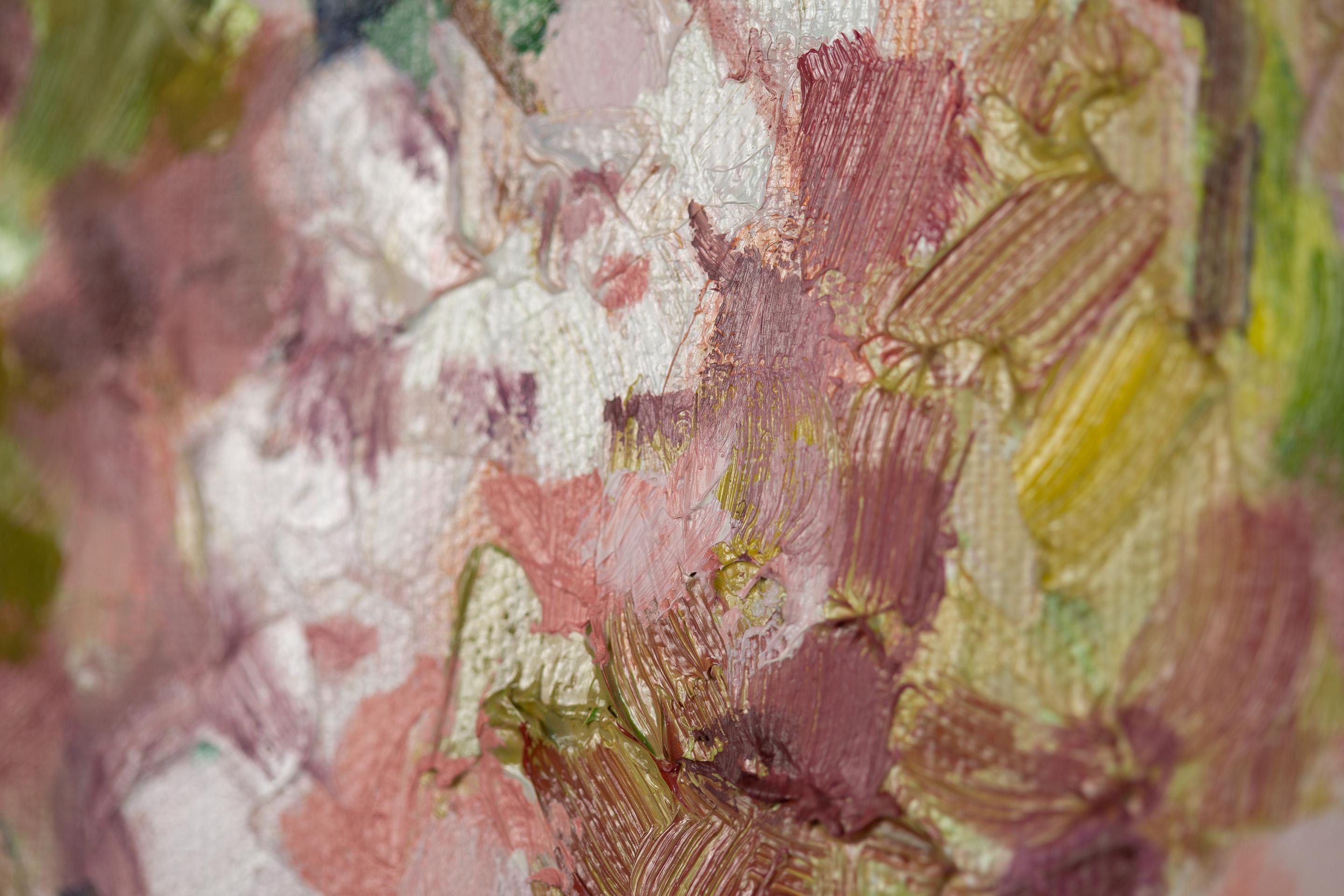 Ortensia paniculata. Post-impressionismo, pittura a olio, verticale, Nature, floreale in vendita 9