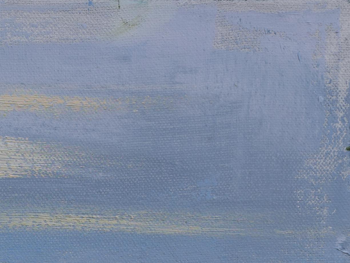 Atmosfera tranquilla sul Lago di Costanza. Paesaggio, piccolo, spiaggia, impressionismo in vendita 4