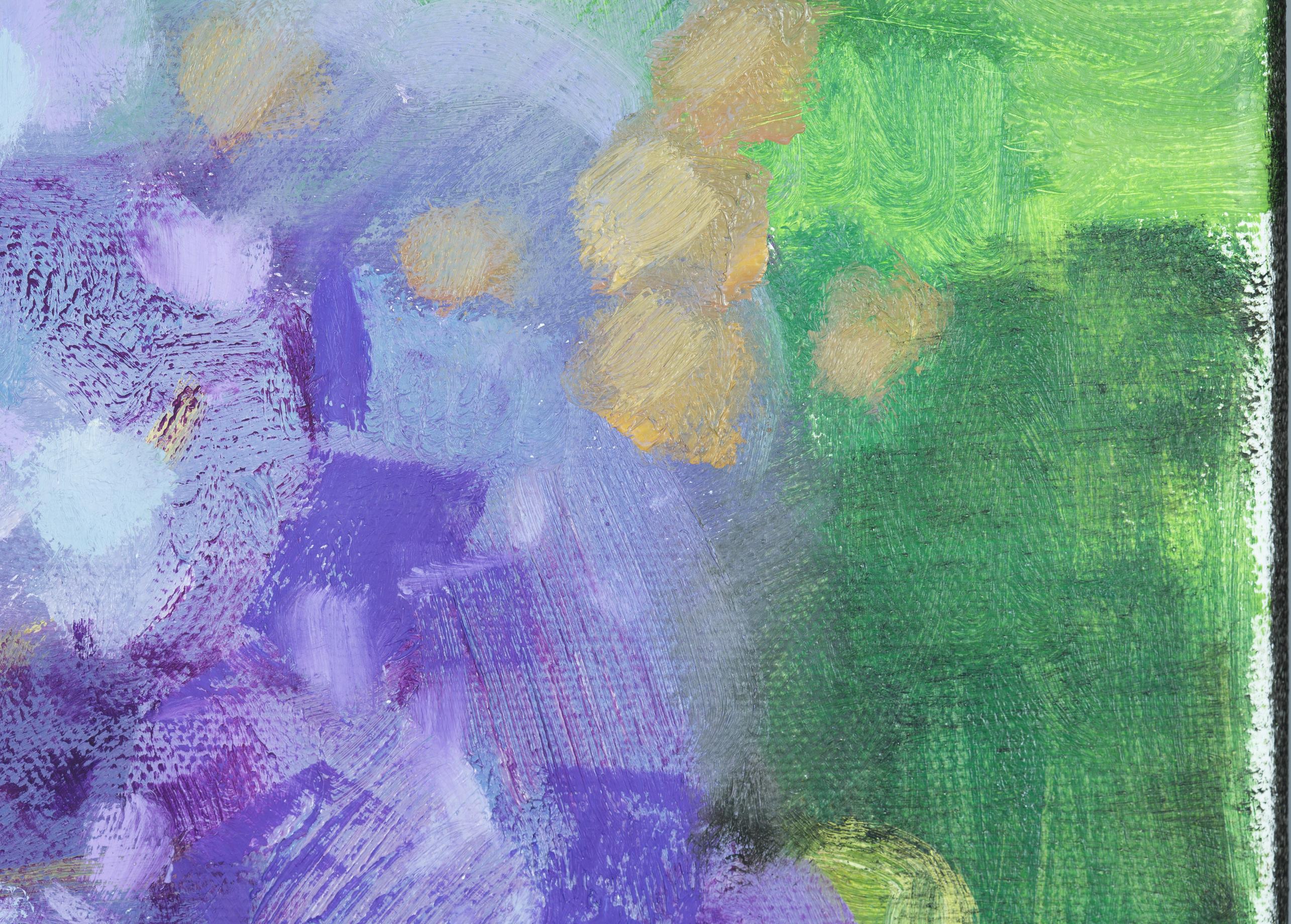 Purple Luxury. Post-impressionism, vertical, nature, floral, flowers, USA For Sale 8