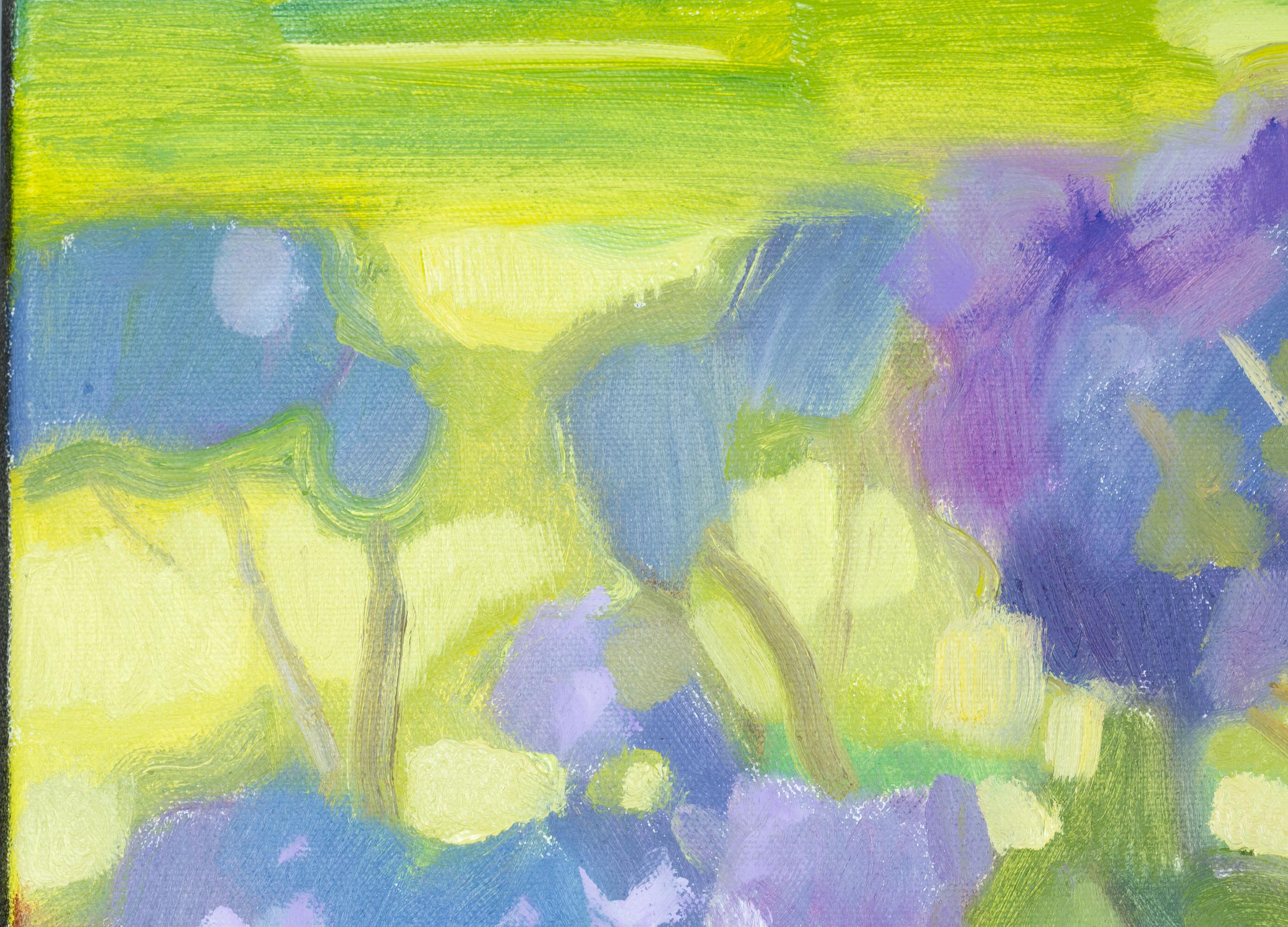 Purple Luxury. Post-impressionism, vertical, nature, floral, flowers, USA For Sale 12