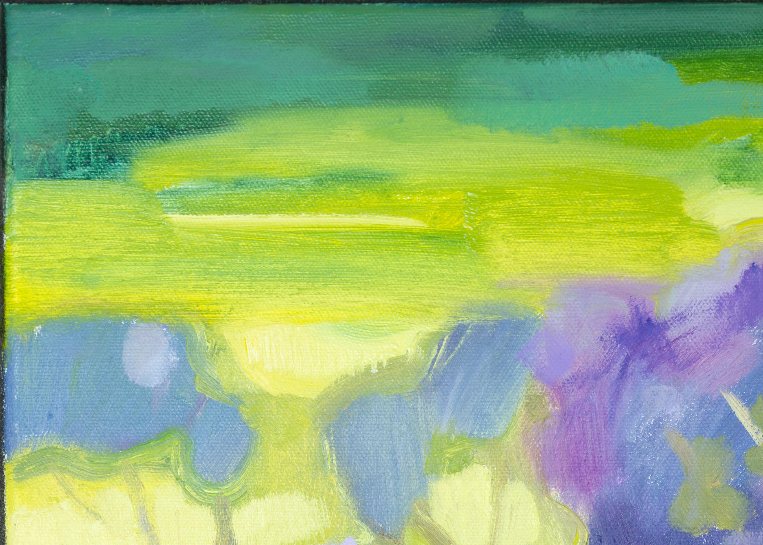 Purple Luxury. Post-impressionism, vertical, nature, floral, flowers, USA For Sale 13