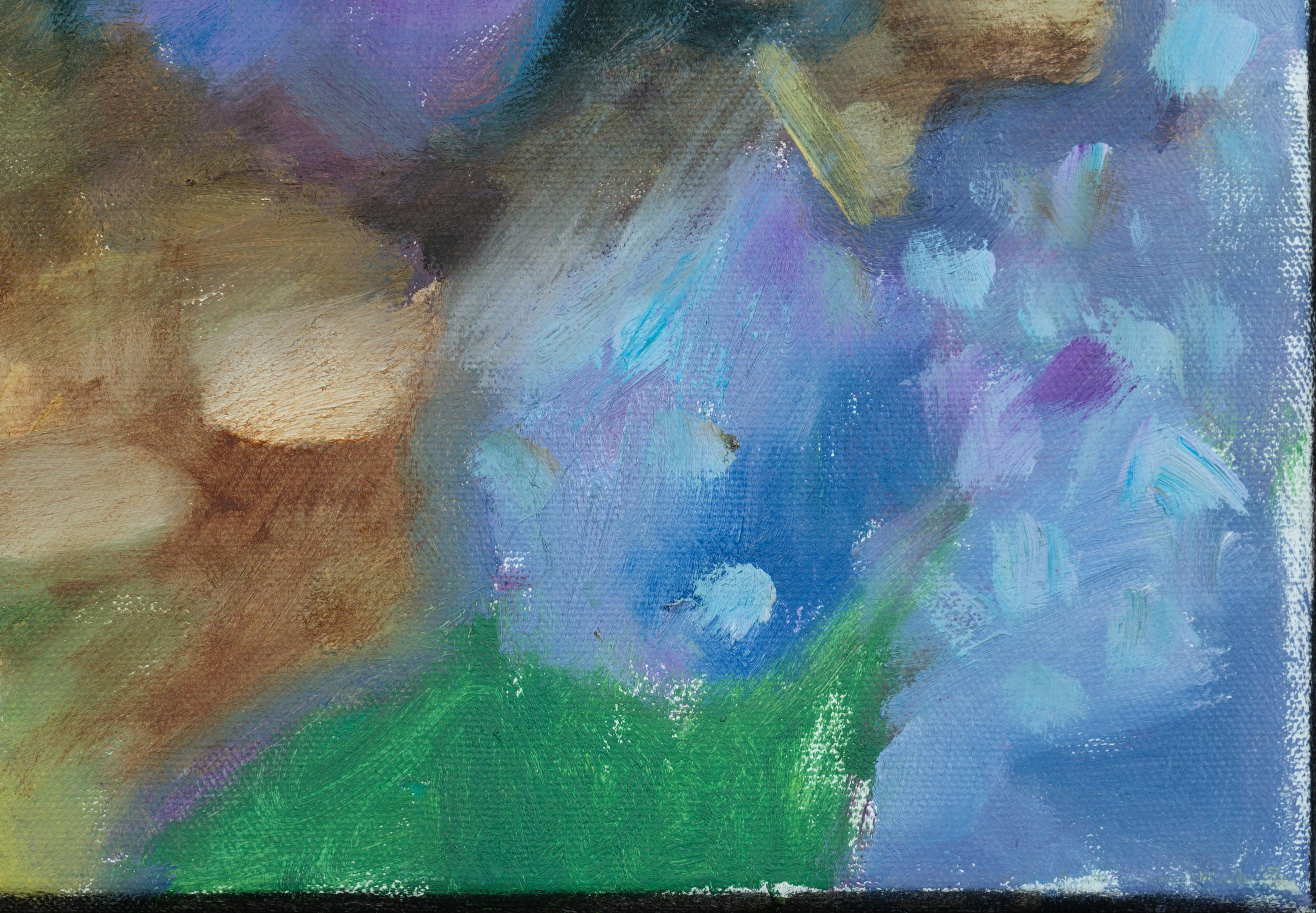 Purple Luxury. Post-impressionism, vertical, nature, floral, flowers, USA en venta 1