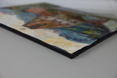 Rotes Haus in Vaduz. Öl, Impressionismus, Landschaftsmalerei, Berge