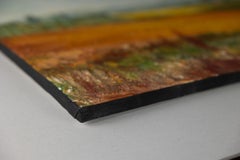 Red Soil of Tuscany. Acrylic, impressionism, Italy, landscape, horizontal