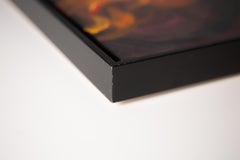 Samba de la Mariposa Blanca. Diseño mural, cuadrado, negro, rojo, decorativo, fuego