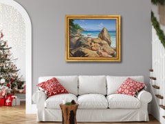 Sea Breeze. Acrylic Landscape Painting, ocean, Impressionist, Seychellen