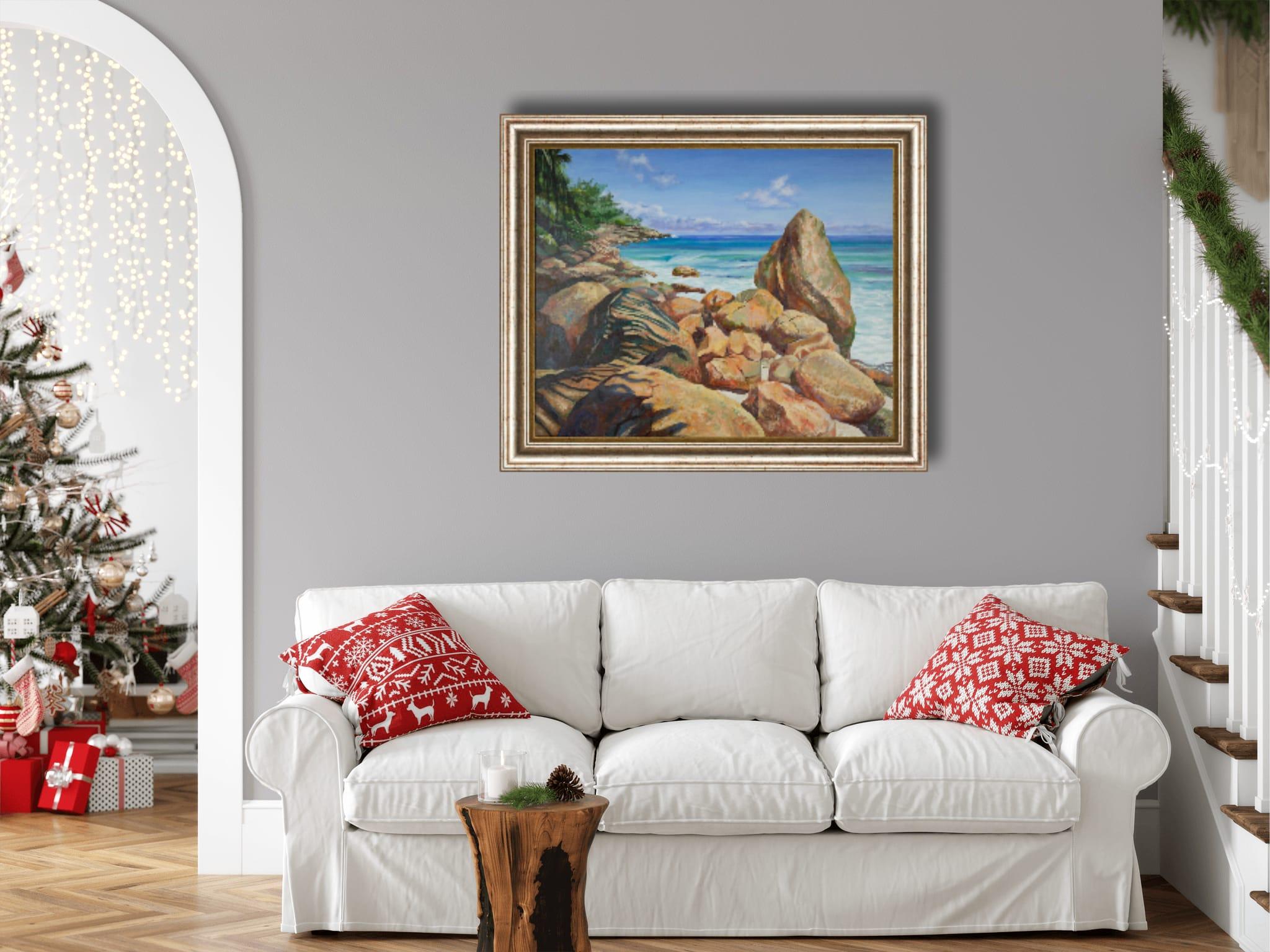 Sea Breeze - Post-Impressionist Painting by Anna Shesterikova