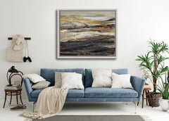 Secrets of the Golden Mountains. Japandi, Wabi-Sabi, Shabby Chic, abstract