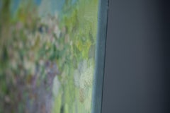 Schattiges Plätzchen. Landschaftsbilder, Garten, Blumen, vertikal, Stuhl, Impressionismus