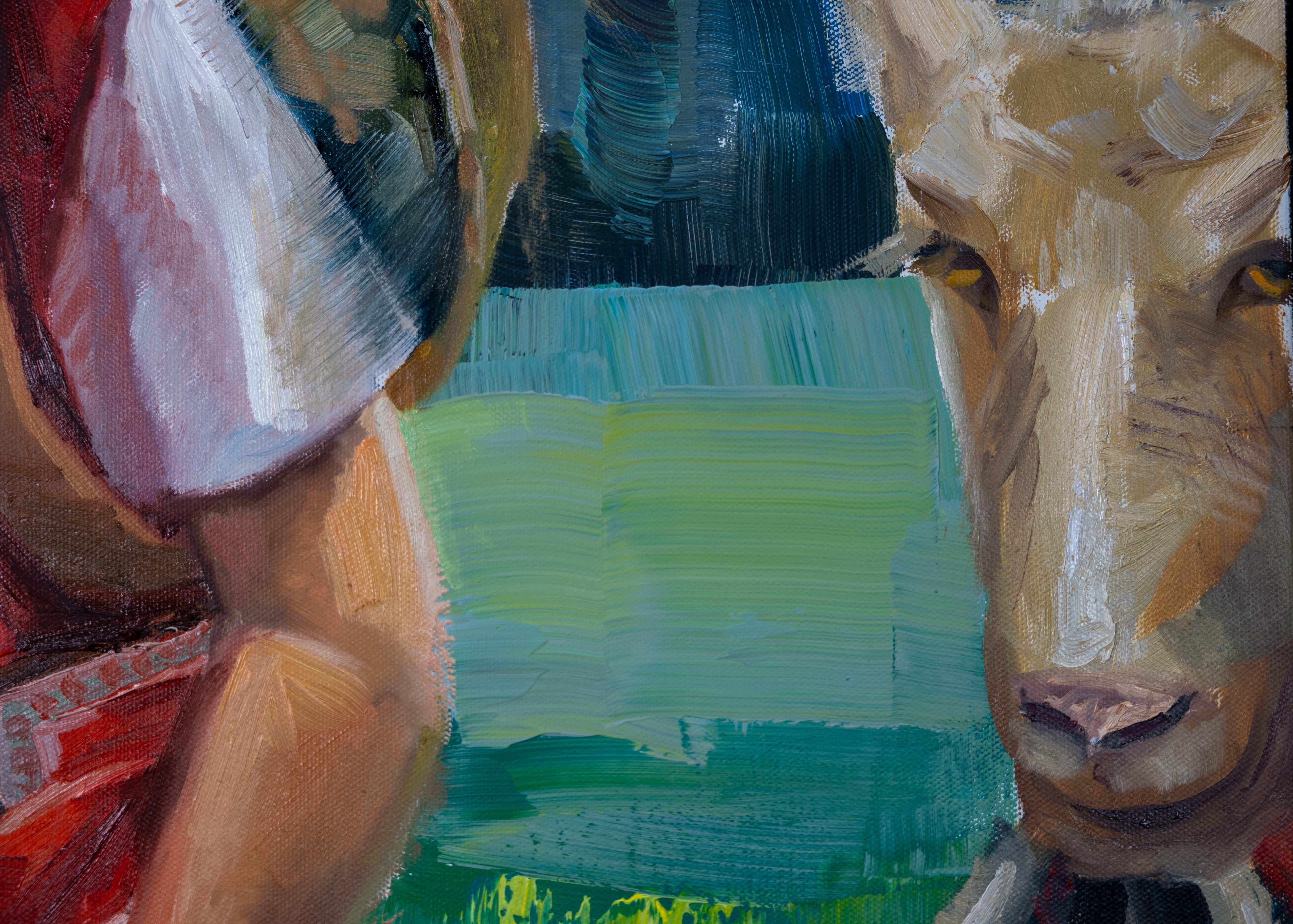 Berger d'Appenzell. Portrait d'un garçon suisse en costume national. en vente 5